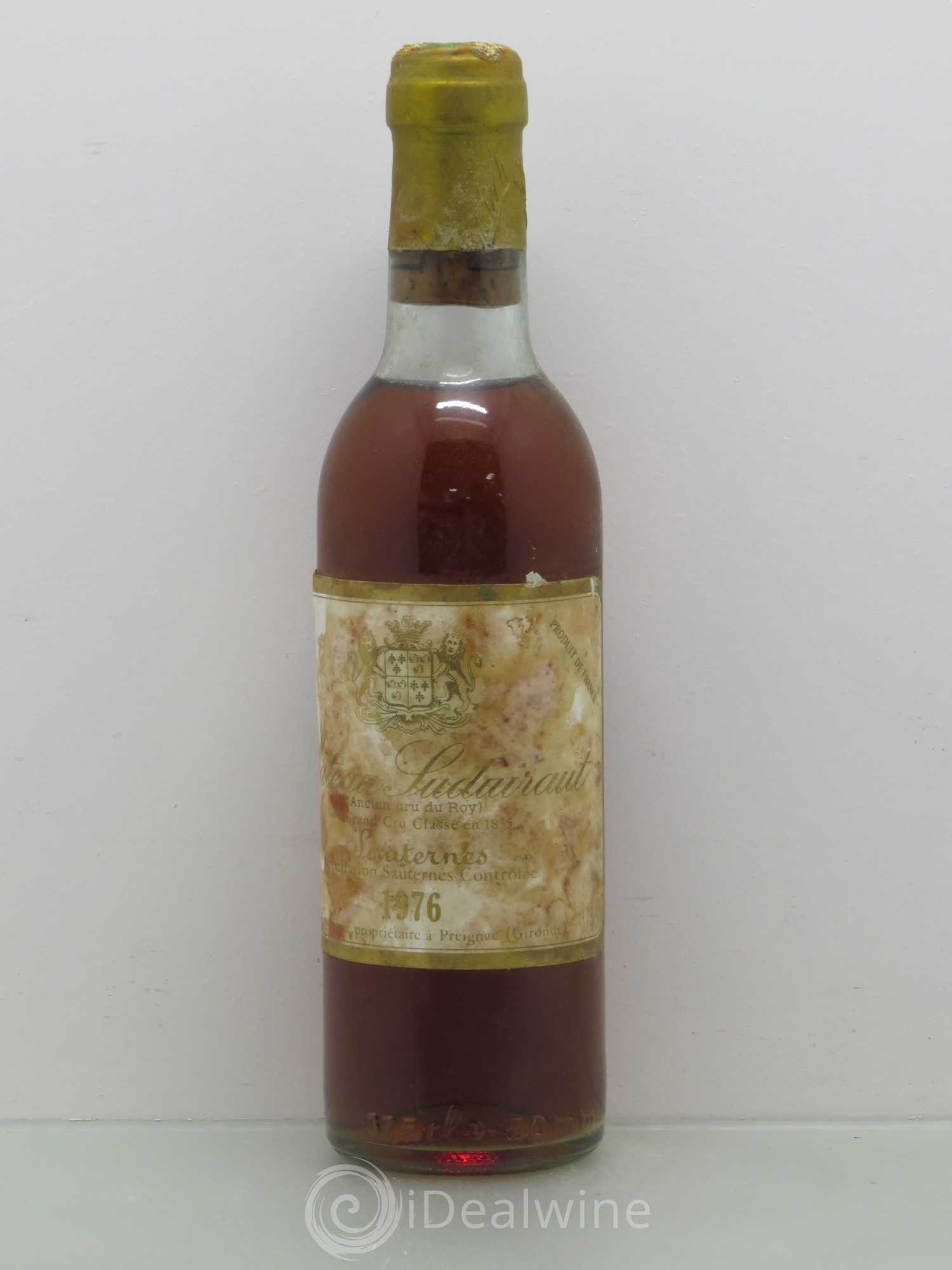 Château Suduiraut 1er Grand Cru Classé (senza prezzo di riserva) 1976 - Lotto di 1 mezza bottiglia - 0