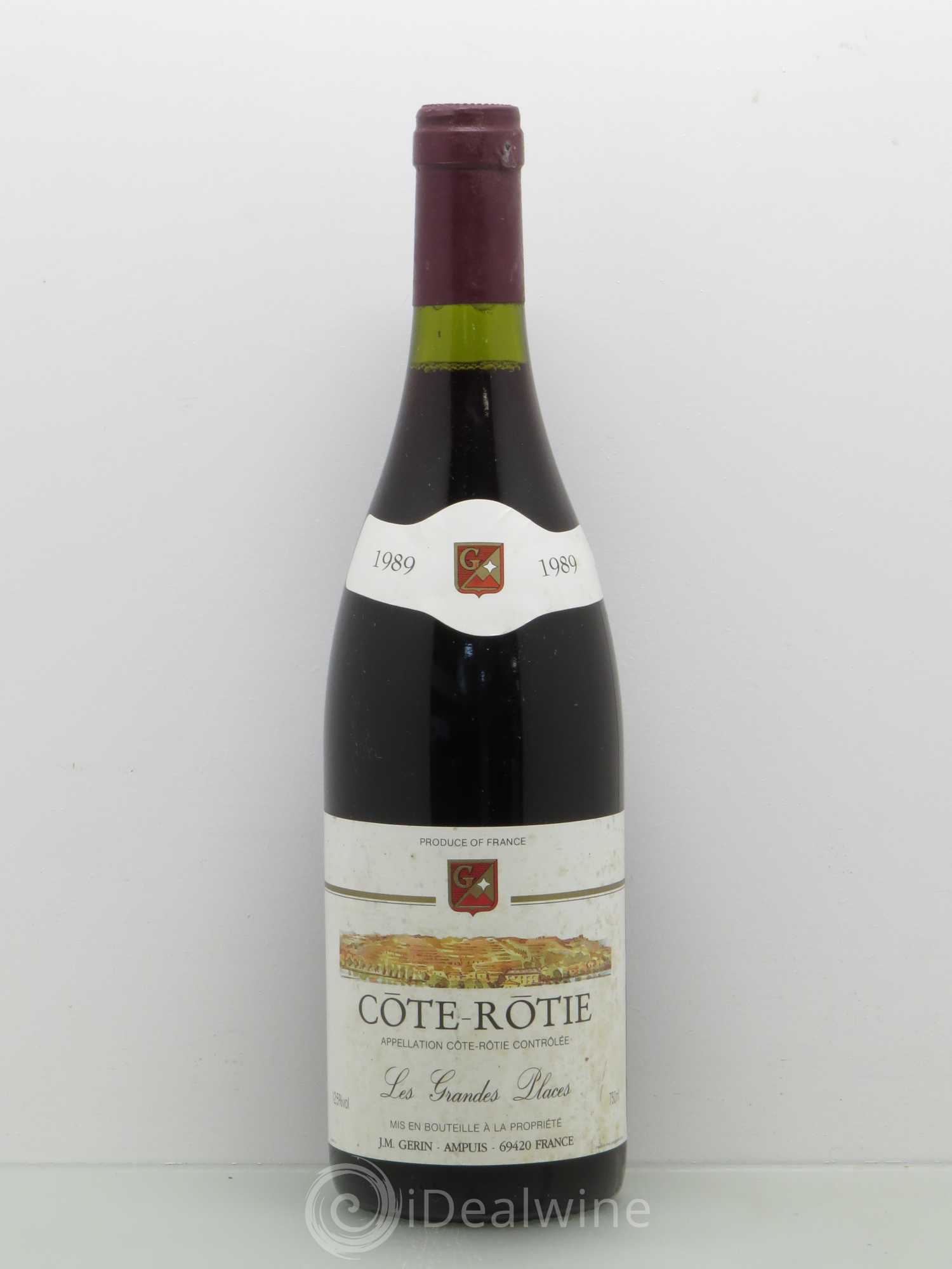 Côte-Rôtie Les Grandes Places Jean-Michel Gerin 1989 - Lot de 1 bouteille - 0