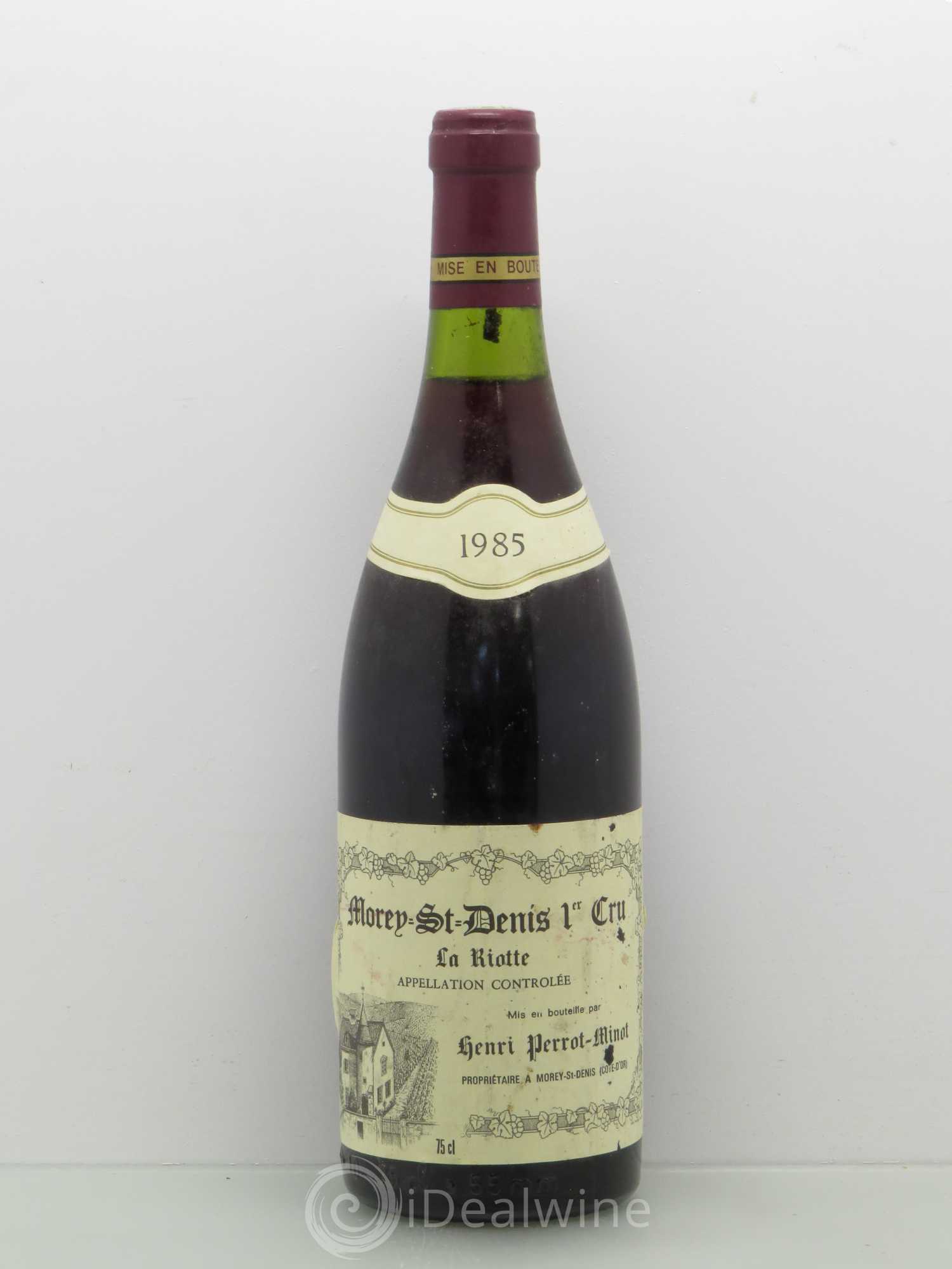 Morey-Saint-Denis 1er Cru La Riotte Vieilles Vignes Perrot-Minot 1985 - Lot de 1 bouteille - 0