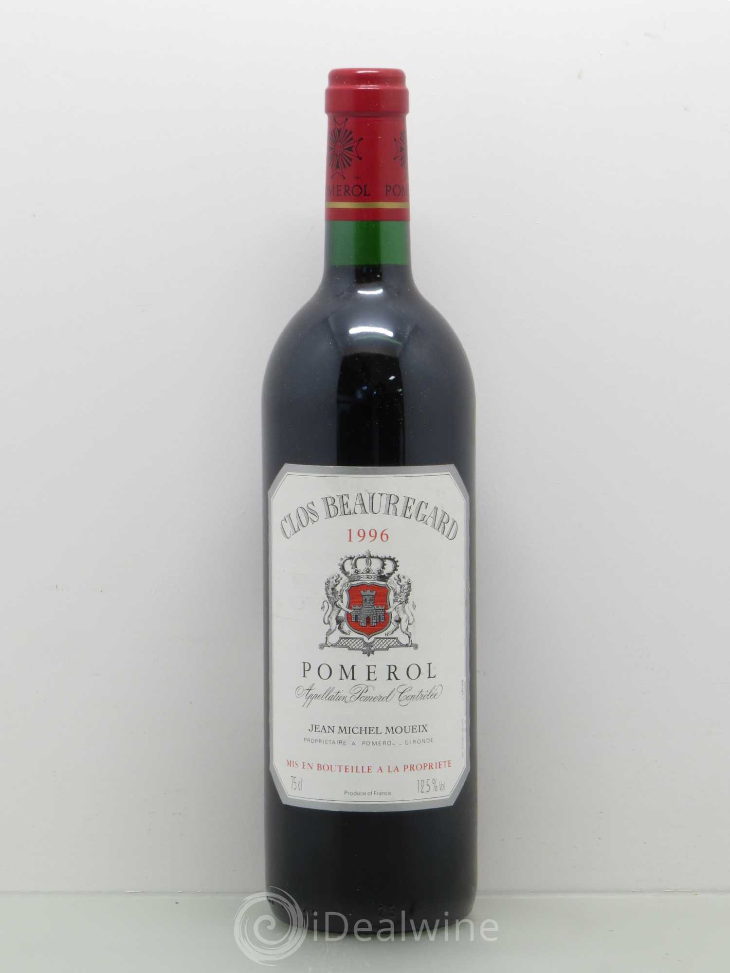 Château Beauregard 1996 - Lot de 1 bouteille - 0