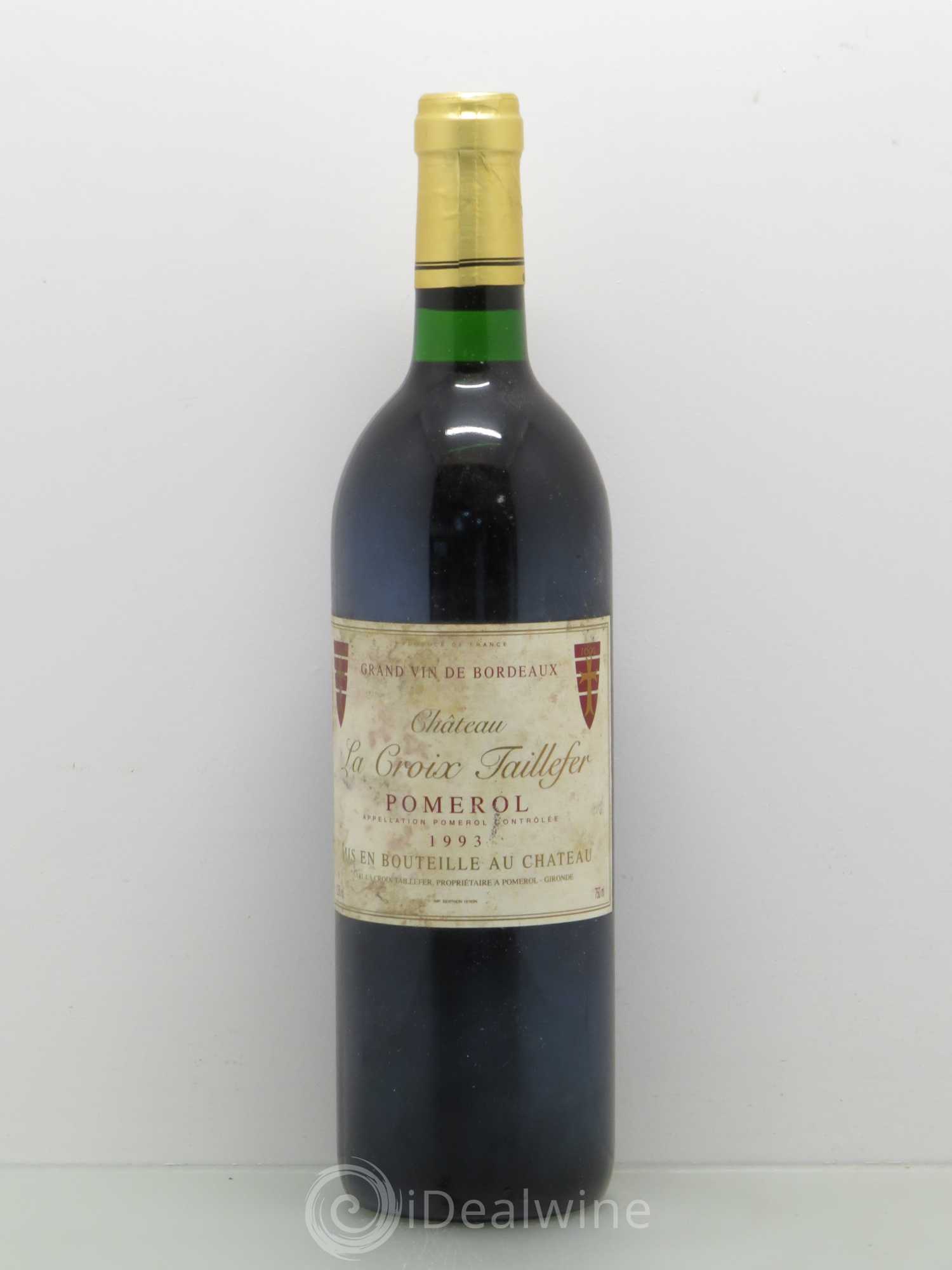 Château la Croix Taillefer 1993 - Lot de 1 bouteille - 0