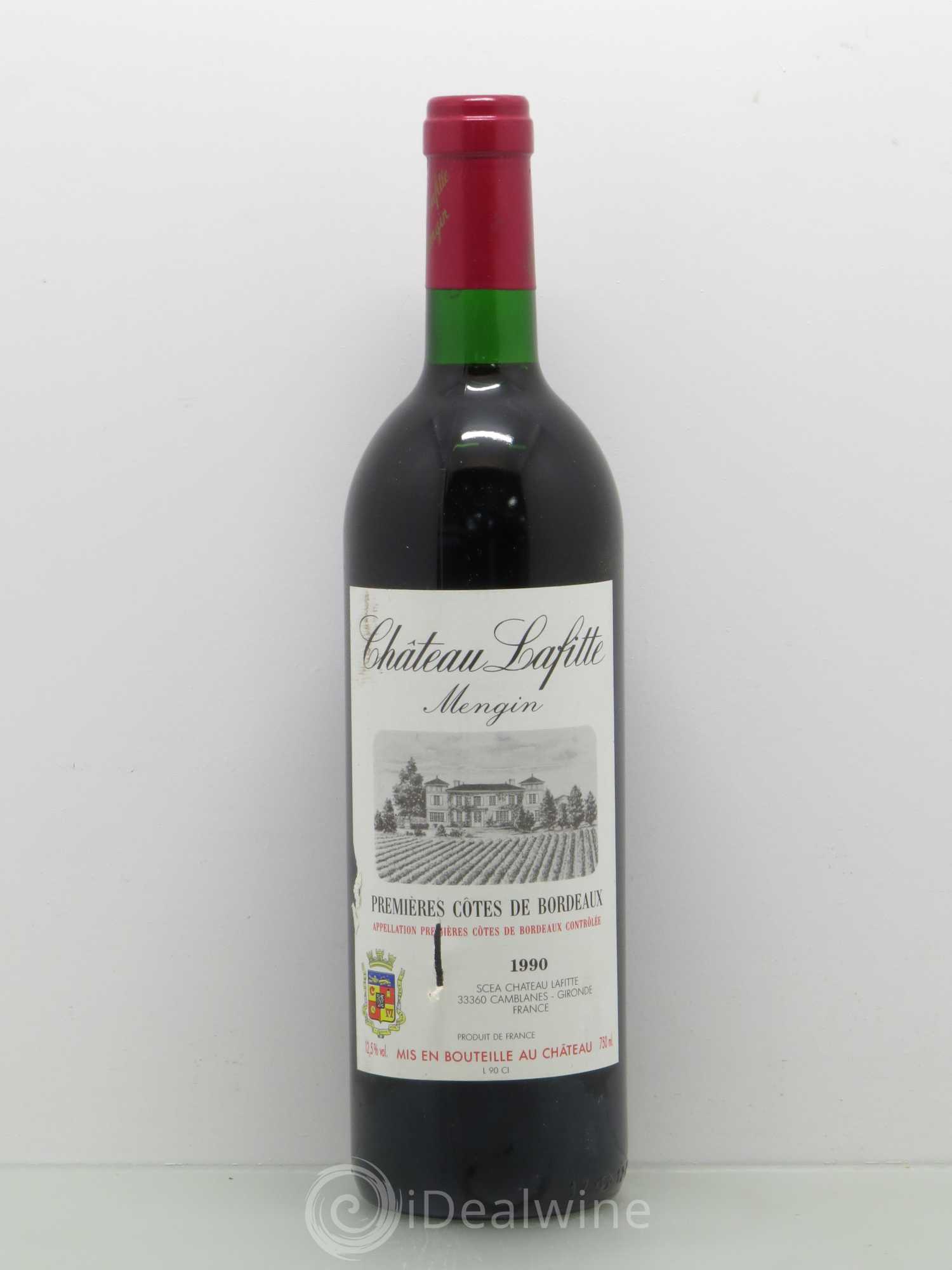 Premières Côtes de Bordeaux Château Lafite 1990 - Lot de 1 bouteille - 0