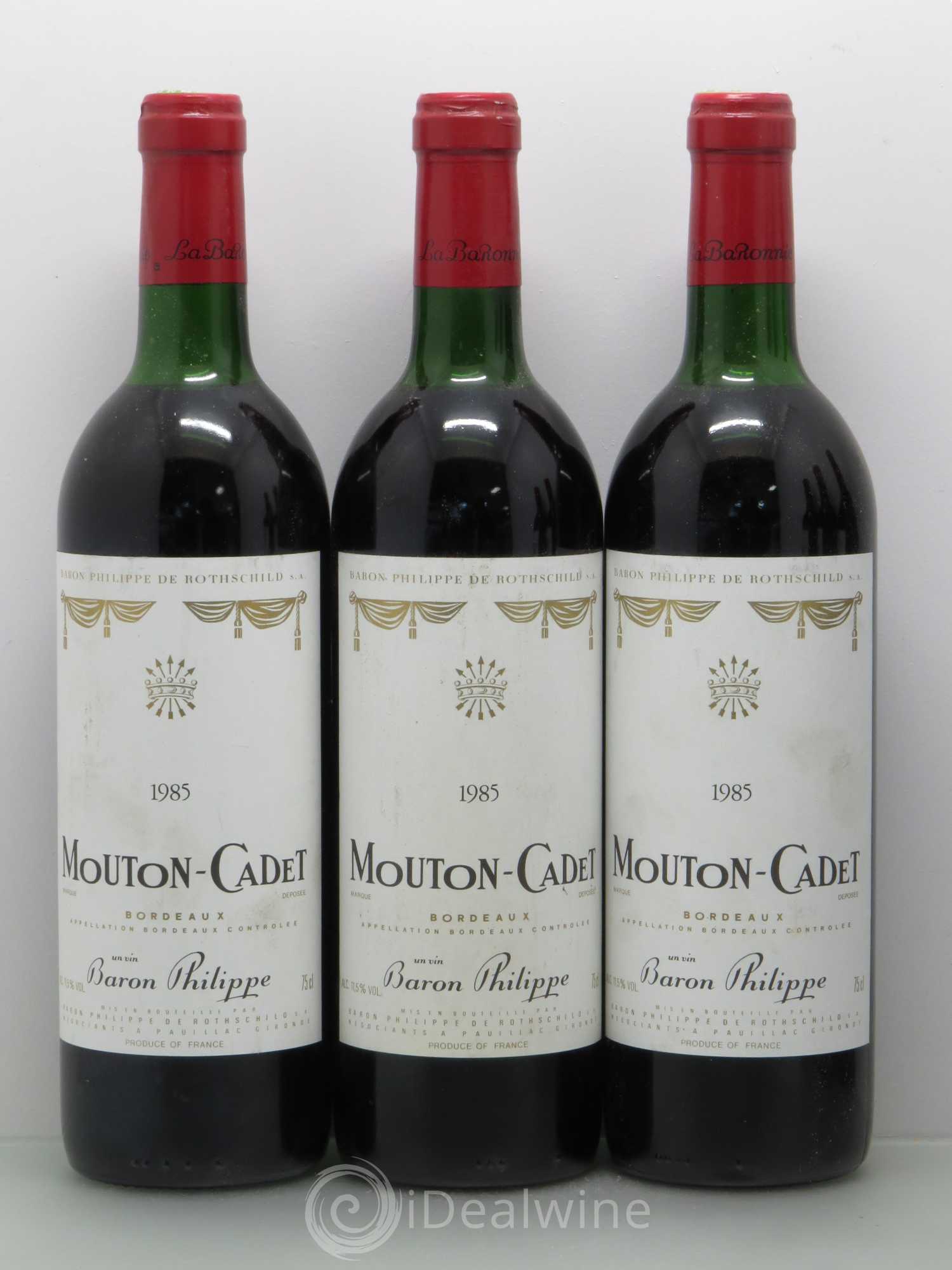 Château Mouton Cadet 1985 - Lot de 6 bouteilles - 1