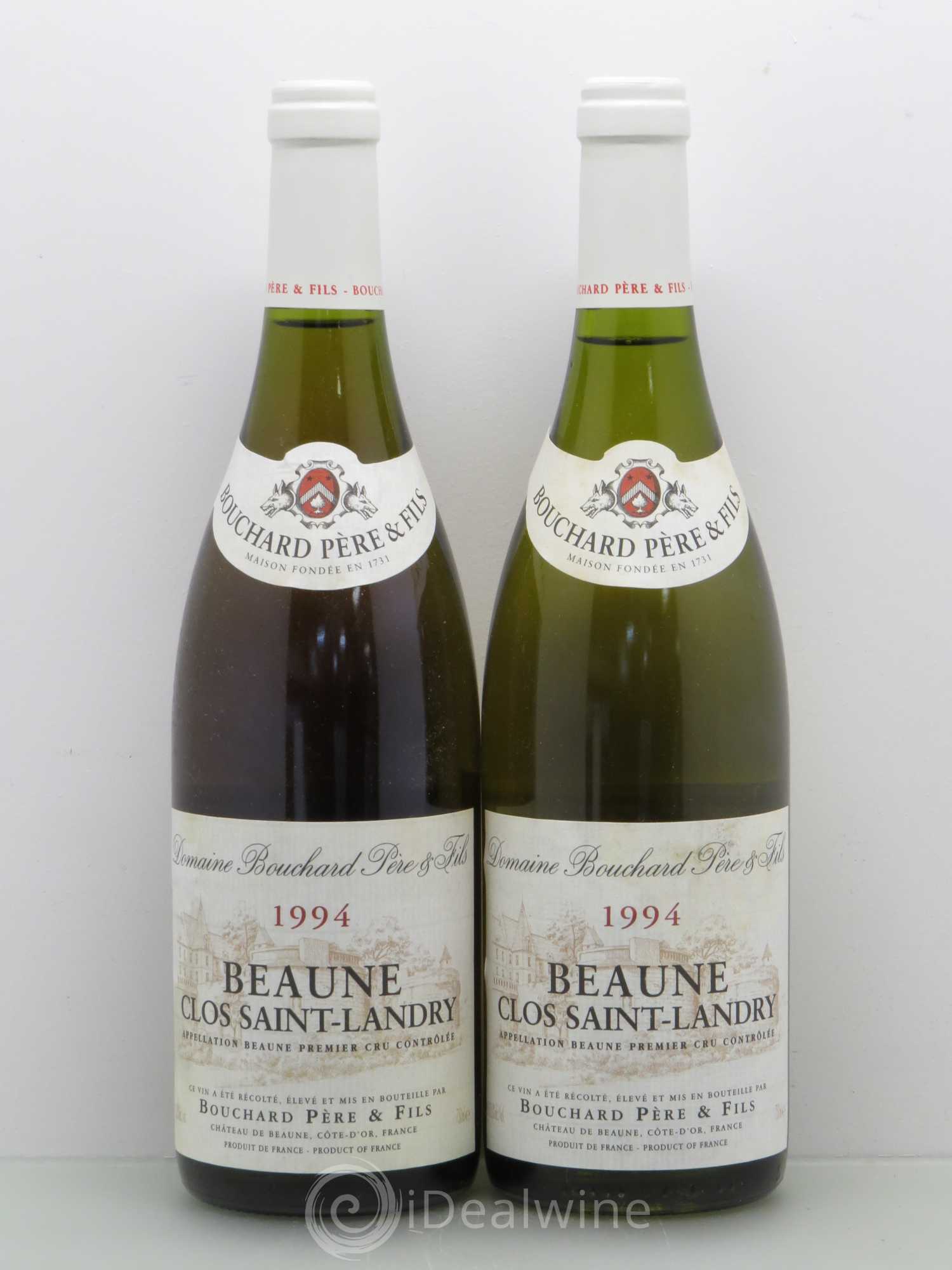 Beaune 1er Cru Clos Saint Landry Monopole Bouchard Père & Fils (sans prix de réserve) 1994 - Lot de 2 bouteilles - 0