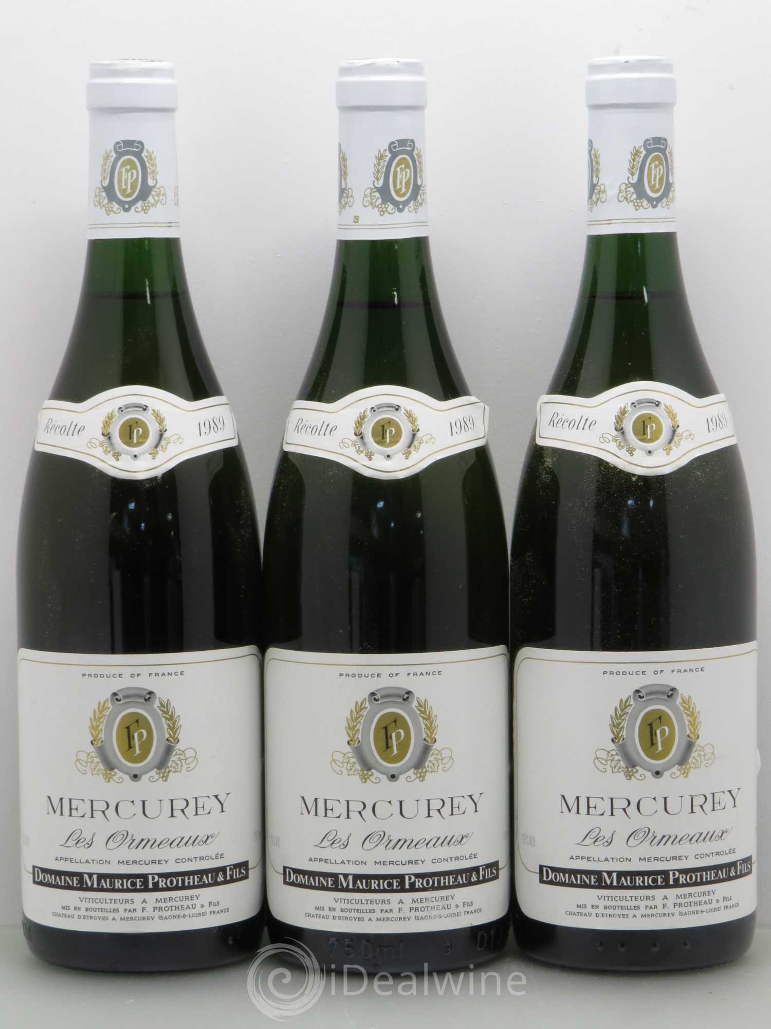 Mercurey Les Ormeaux Maurice Protheau & Fils (sans prix de réserve) 1989 - Lot de 6 bouteilles - 2