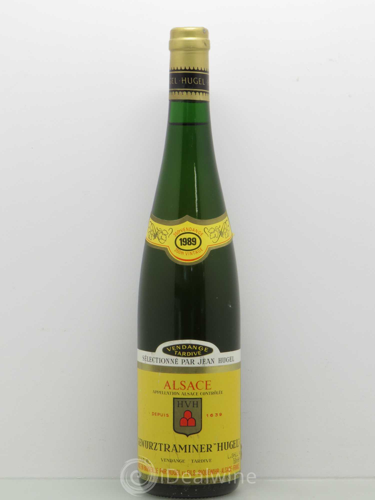 Gewurztraminer Vendanges Tardives Hugel (Domaine) (senza prezzo di riserva) 1989 - Lotto di 1 bottiglia - 0