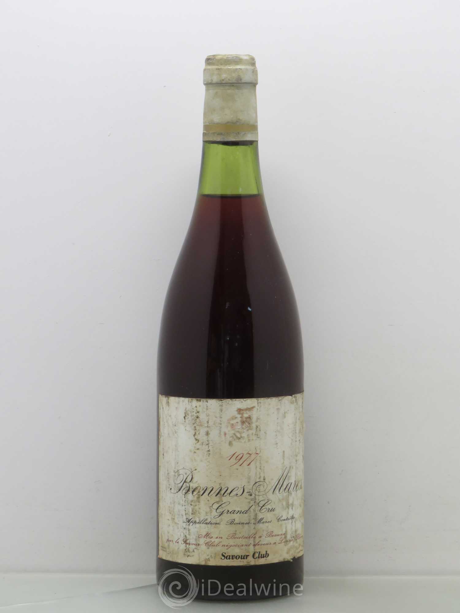 Bonnes-Mares Grand Cru Savour Club 1977 - Lot de 1 bouteille - 0