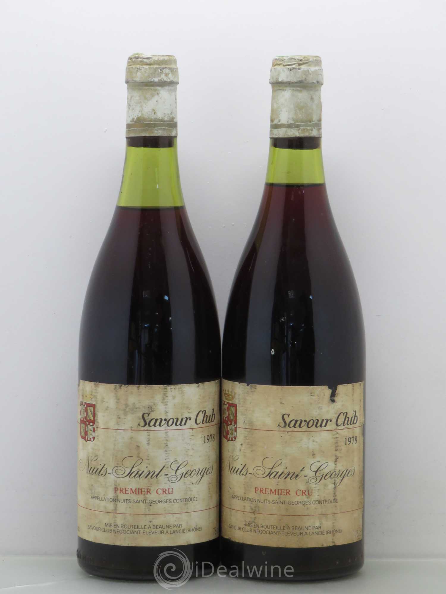 Nuits-Saint-Georges 1er Cru Savour Club 1978 - Lot de 2 bouteilles - 0