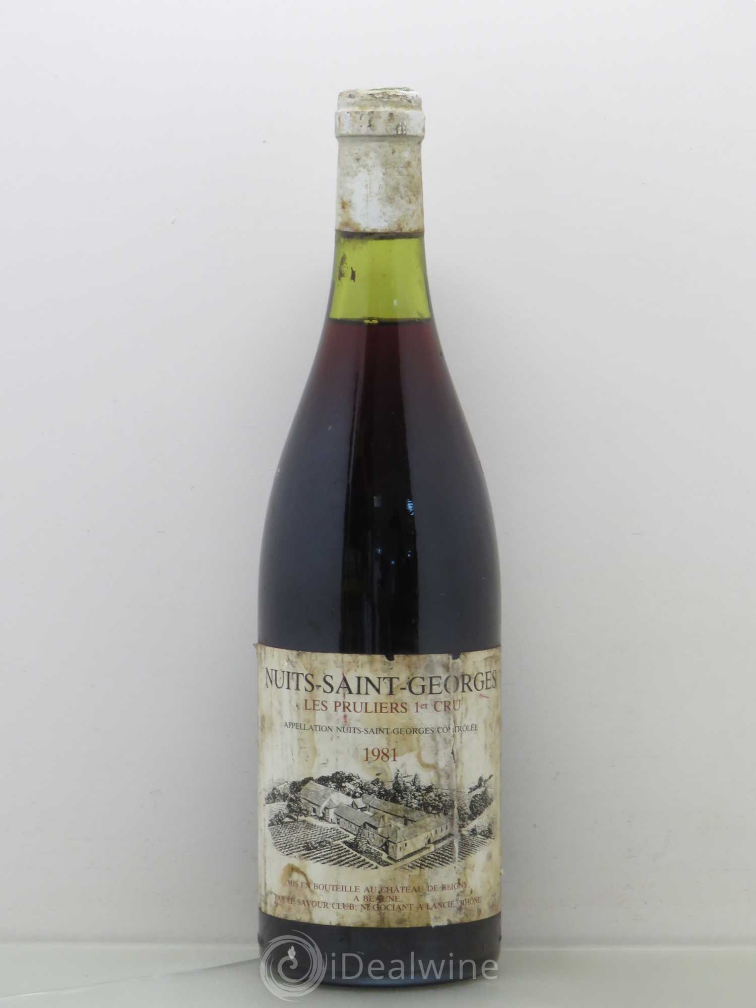 Nuits-Saint-Georges 1er Cru Les Pruliers Savour Club 1981 - Posten von 1 Flasche - 0