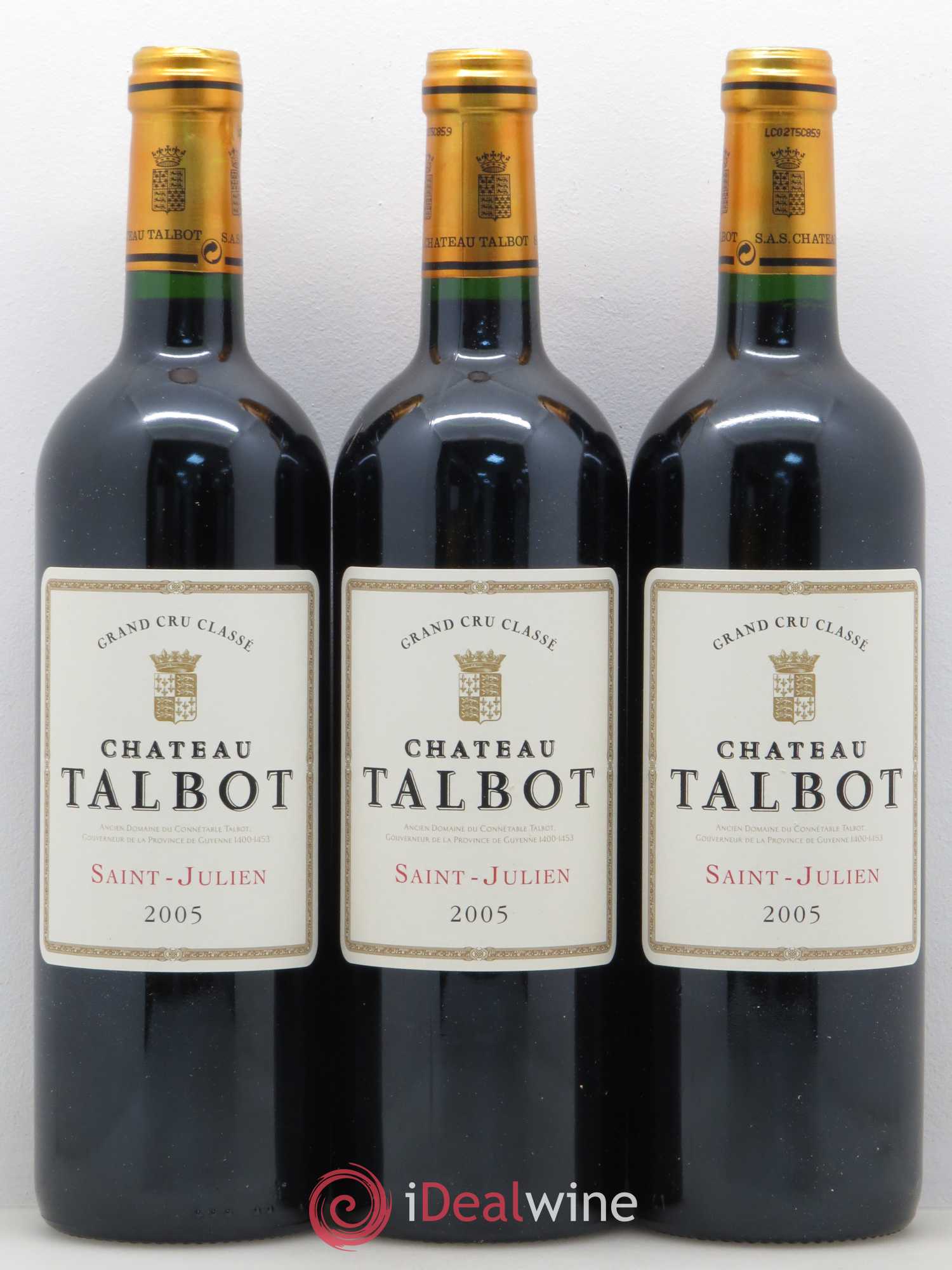 Château Talbot 4ème Grand Cru Classé 2005 - Lot de 12 bouteilles - 3