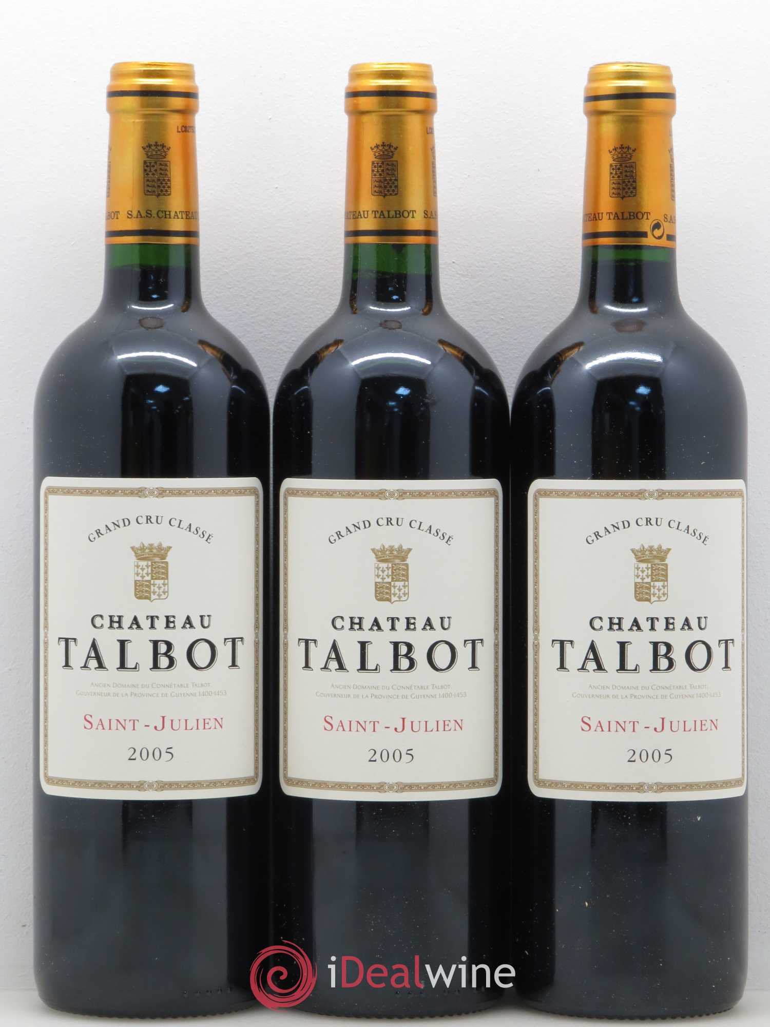 Château Talbot 4ème Grand Cru Classé 2005 - Lot de 12 bouteilles - 2