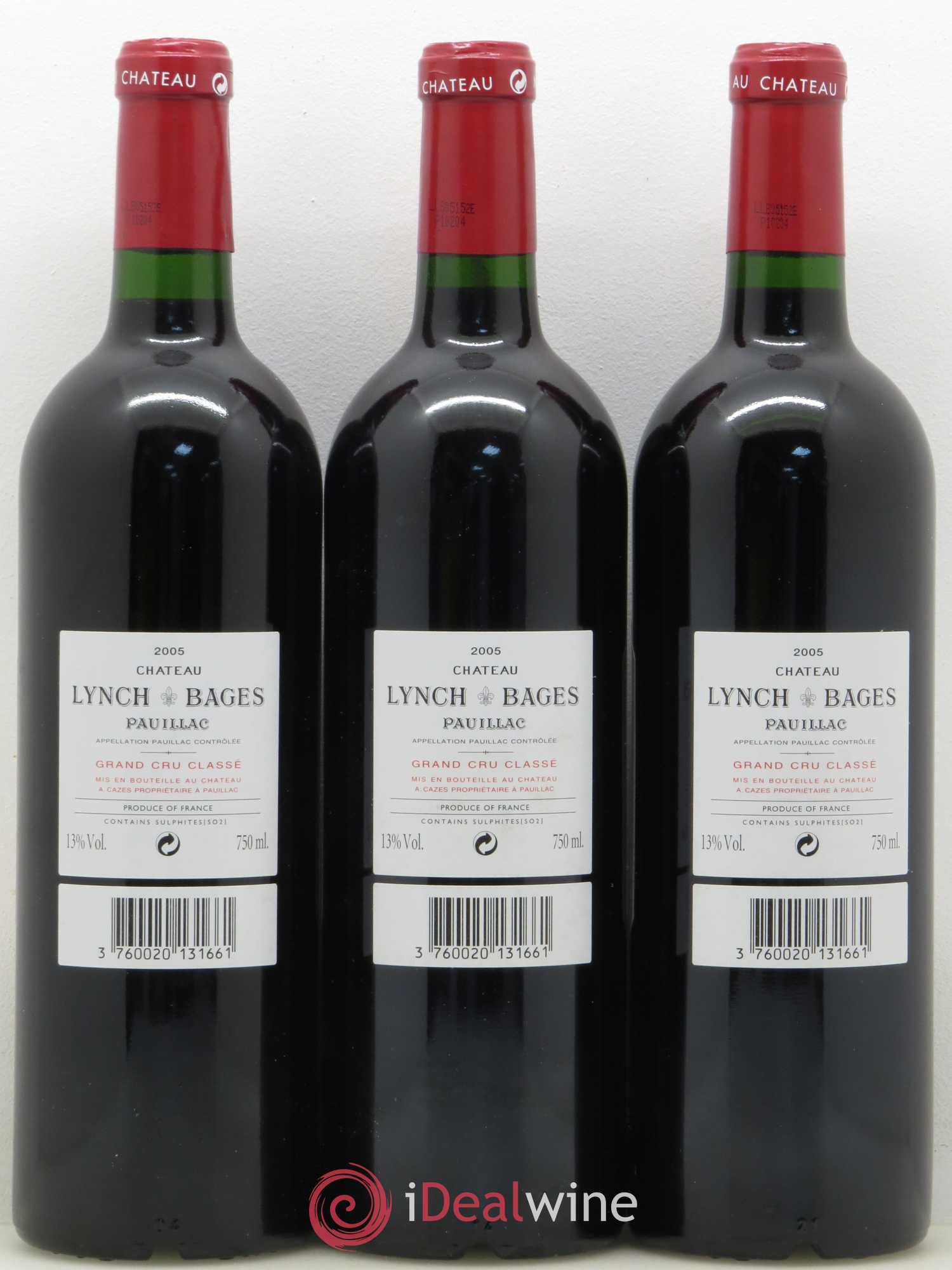Château Lynch Bages 5ème Grand Cru Classé 2005 - Lot de 12 bouteilles - 4