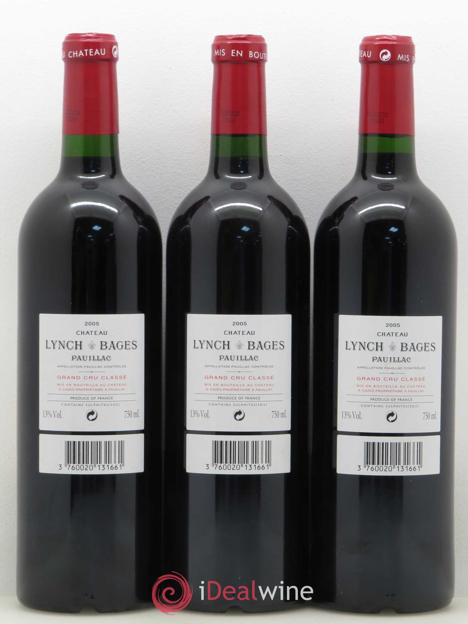 Château Lynch Bages 5ème Grand Cru Classé 2005 - Lot de 12 bouteilles - 6