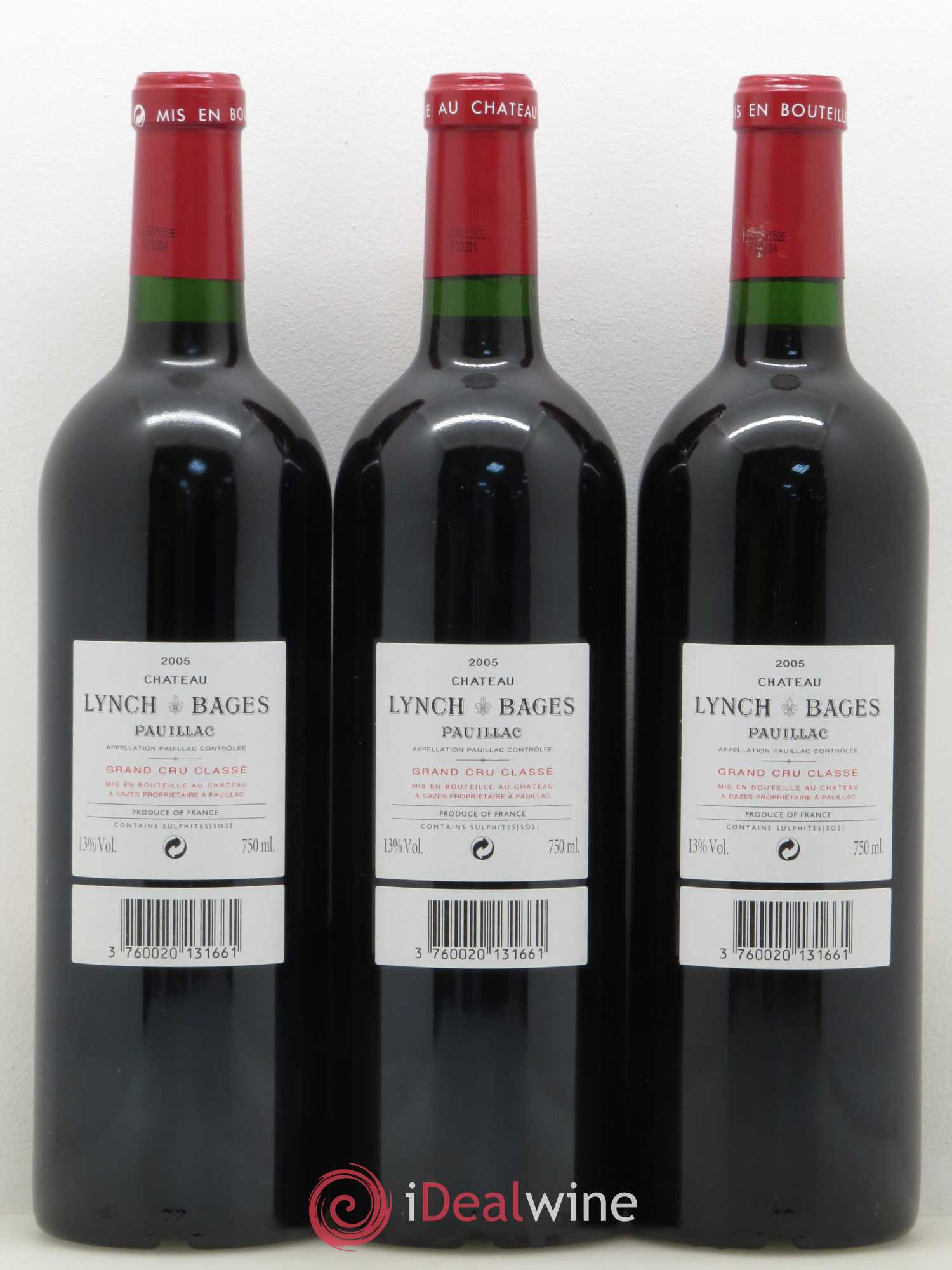 Château Lynch Bages 5ème Grand Cru Classé 2005 - Lot de 12 bouteilles - 8