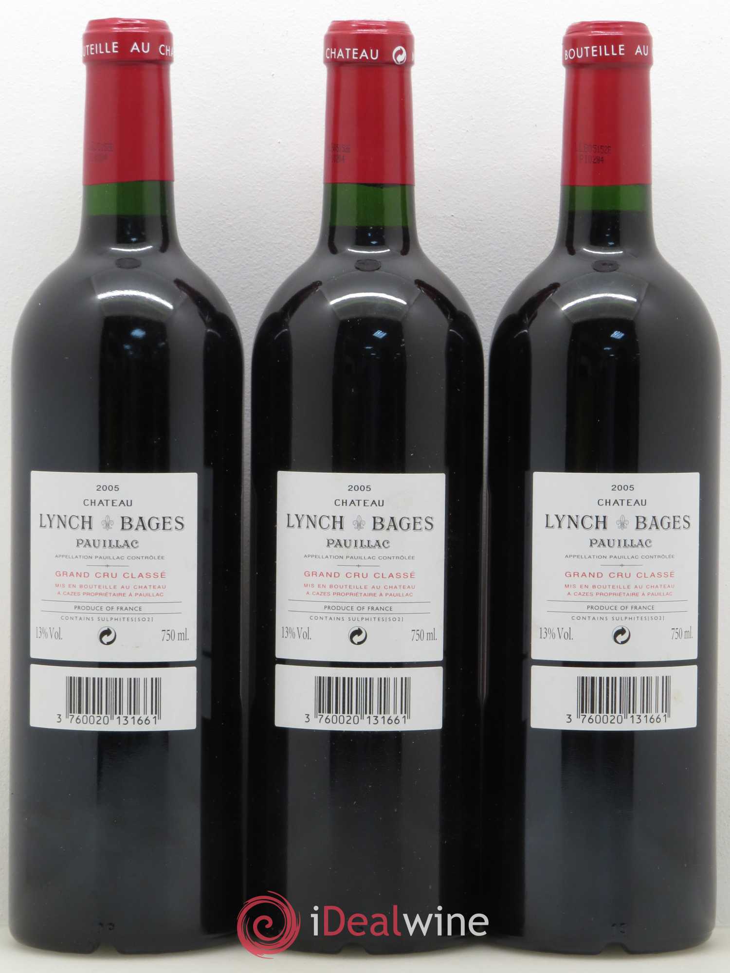 Château Lynch Bages 5ème Grand Cru Classé 2005 - Lot de 12 bouteilles - 2