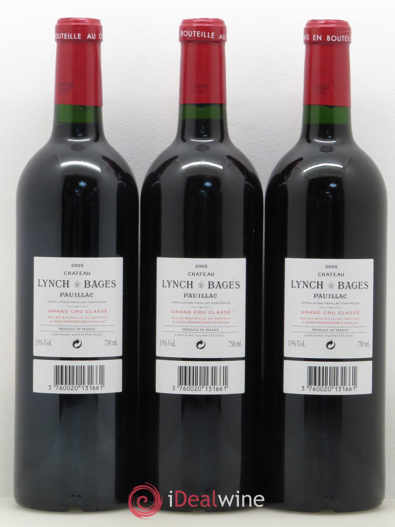 Château Lynch Bages 5ème Grand Cru Classé 2005 - Lot de 12 bouteilles - 4