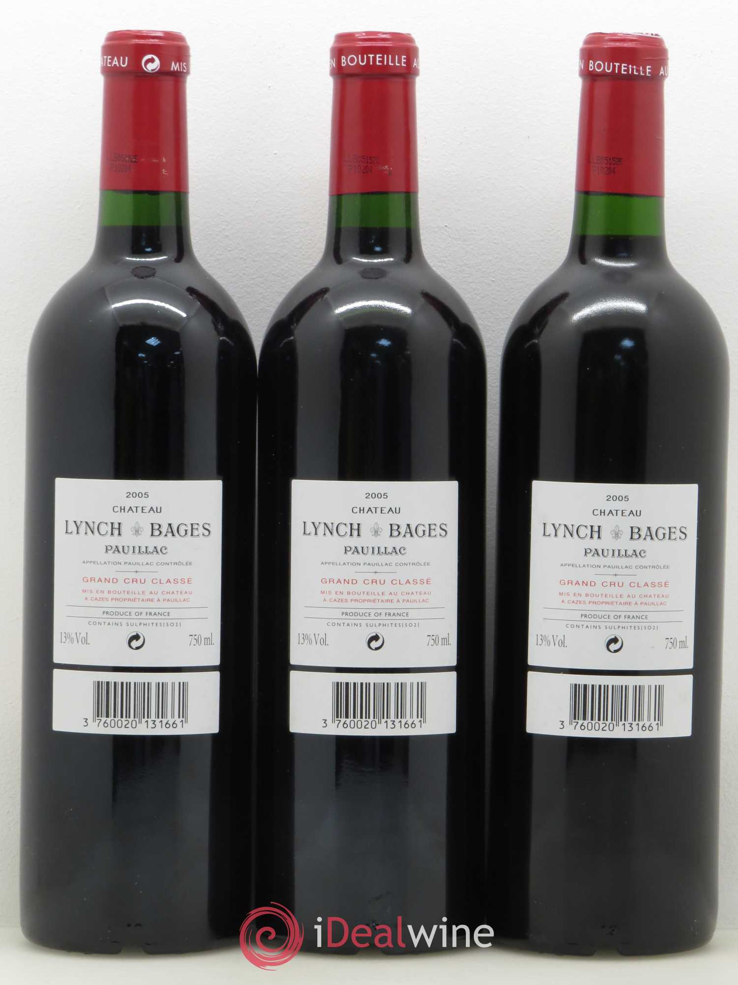 Château Lynch Bages 5ème Grand Cru Classé 2005 - Lot de 12 bouteilles - 6