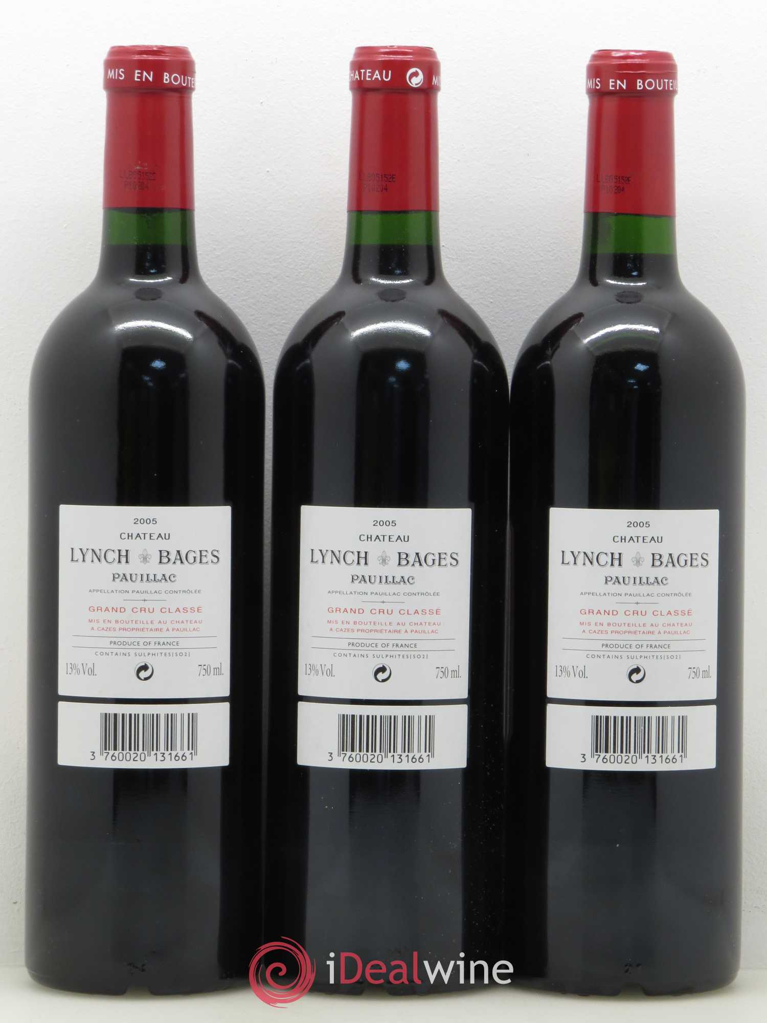 Château Lynch Bages 5ème Grand Cru Classé 2005 - Lot de 12 bouteilles - 8