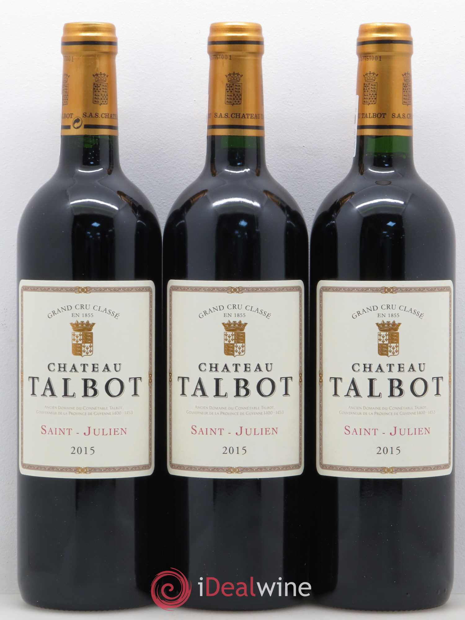 Château Talbot 4ème Grand Cru Classé 2015 - Lot de 12 bouteilles - 3