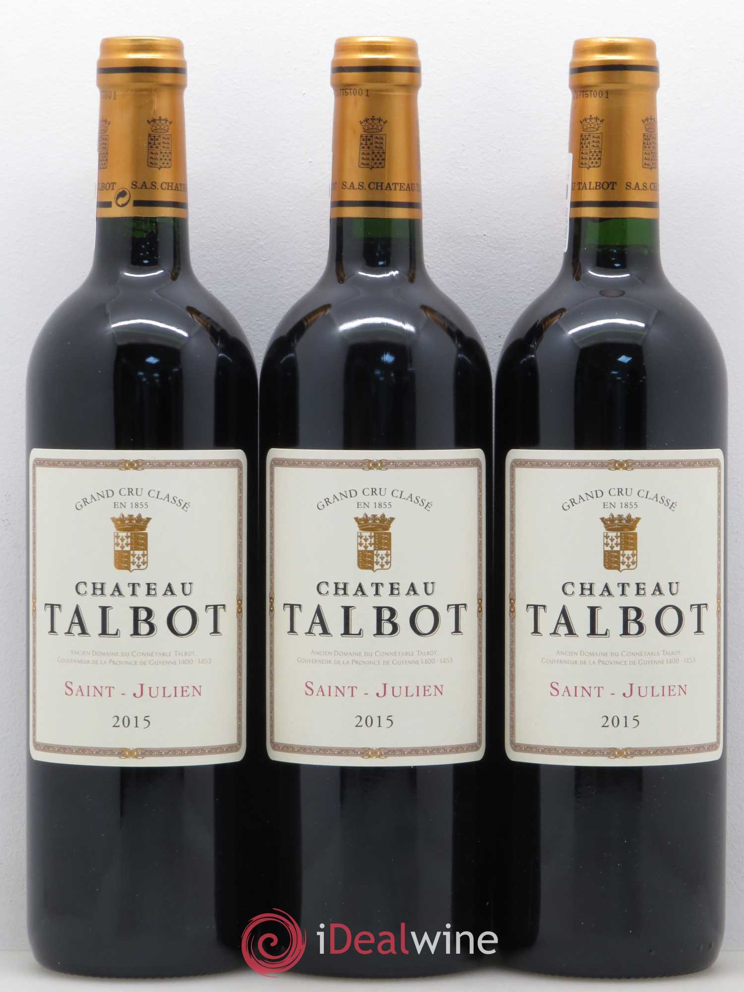 Château Talbot 4ème Grand Cru Classé 2015 - Lot de 12 bouteilles - 4