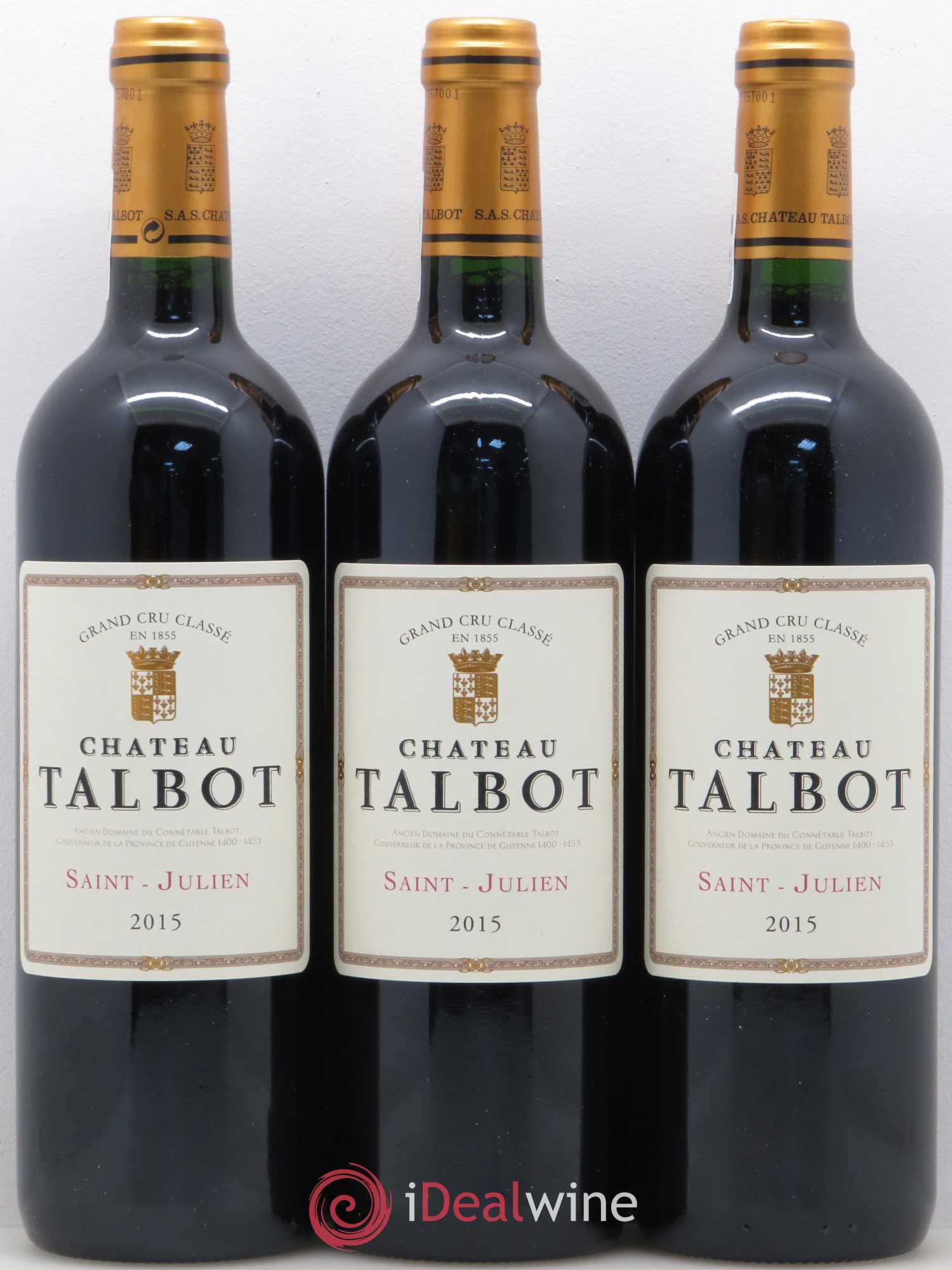 Château Talbot 4ème Grand Cru Classé 2015 - Lot de 12 bouteilles - 2
