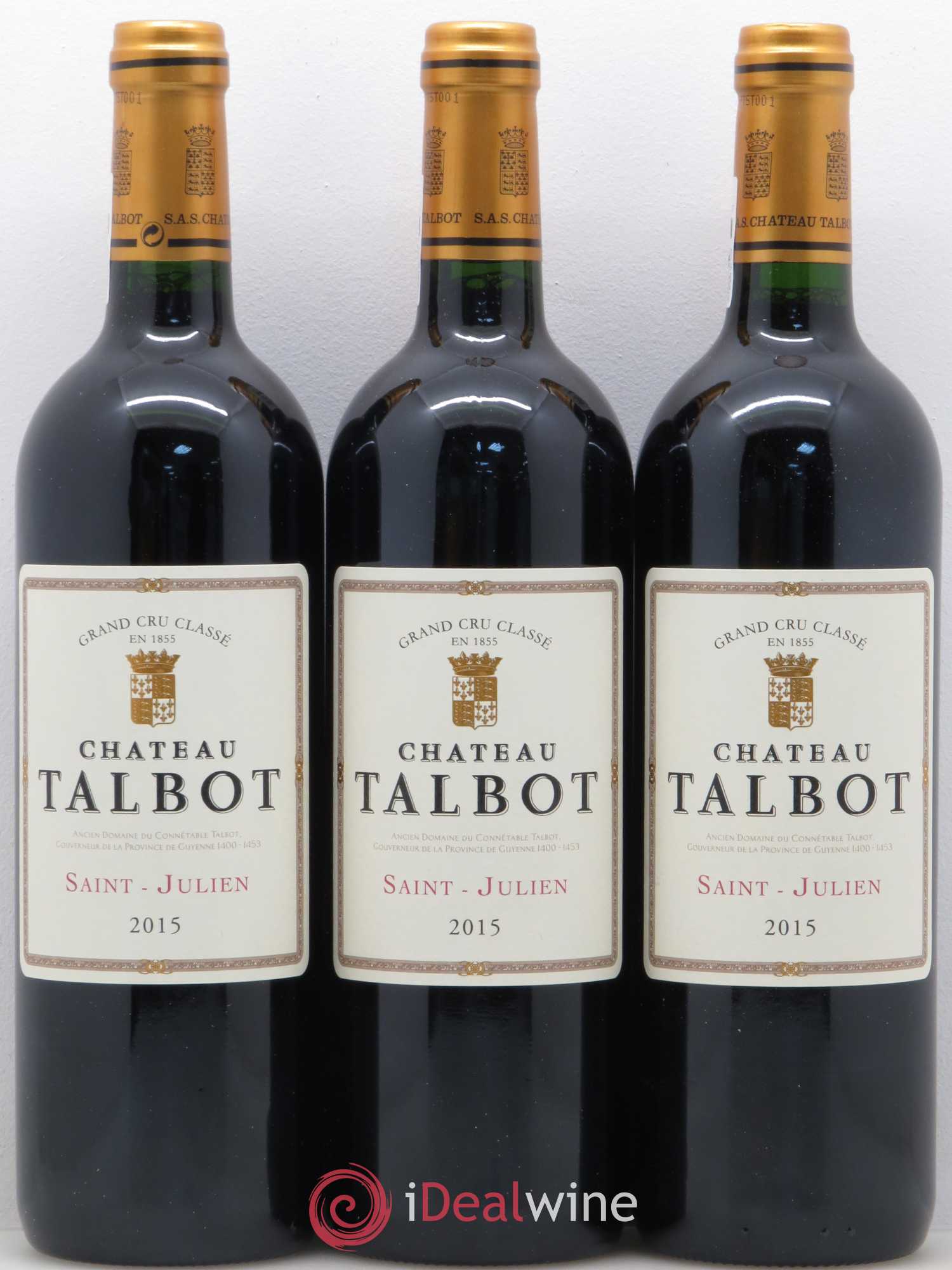Château Talbot 4ème Grand Cru Classé 2015 - Lot de 12 bouteilles - 4