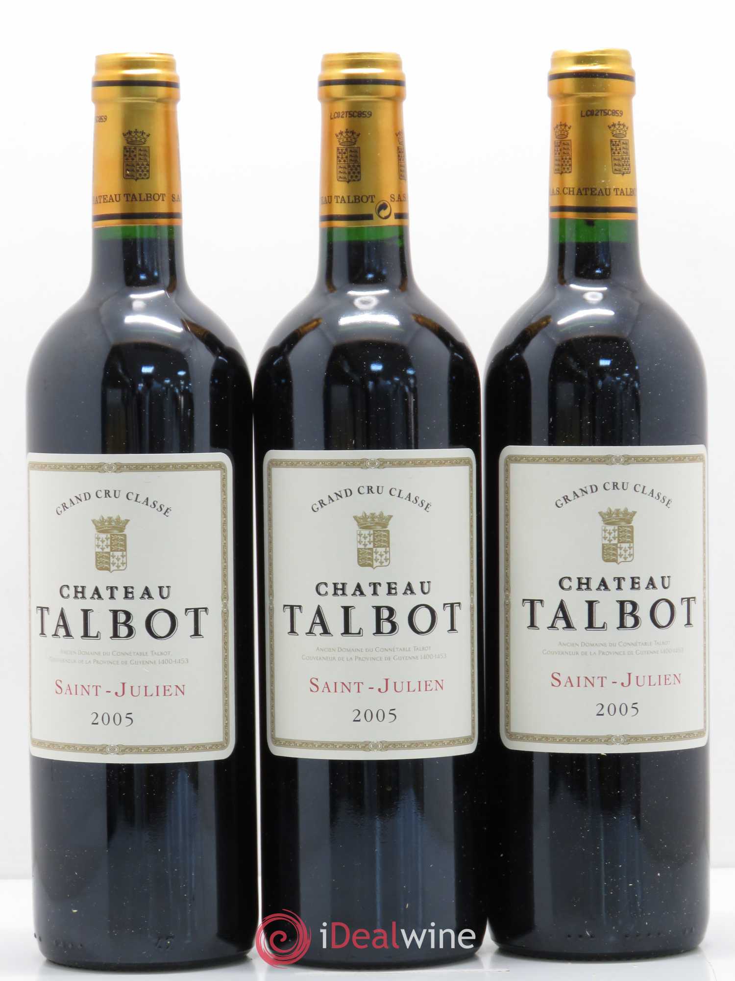 Château Talbot 4ème Grand Cru Classé 2005 - Lot de 12 bouteilles - 2