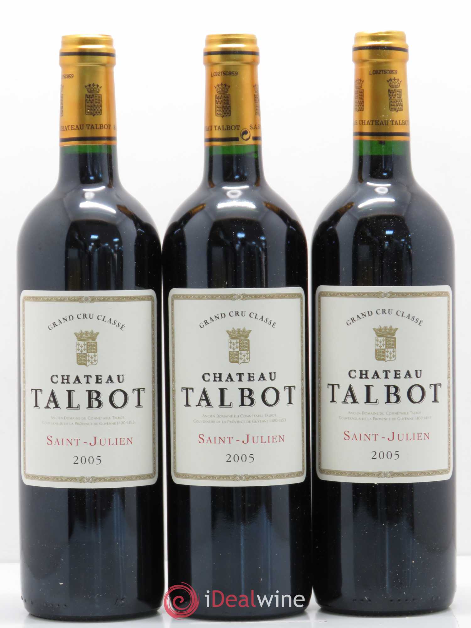 Château Talbot 4ème Grand Cru Classé 2005 - Lot de 12 bouteilles - 4