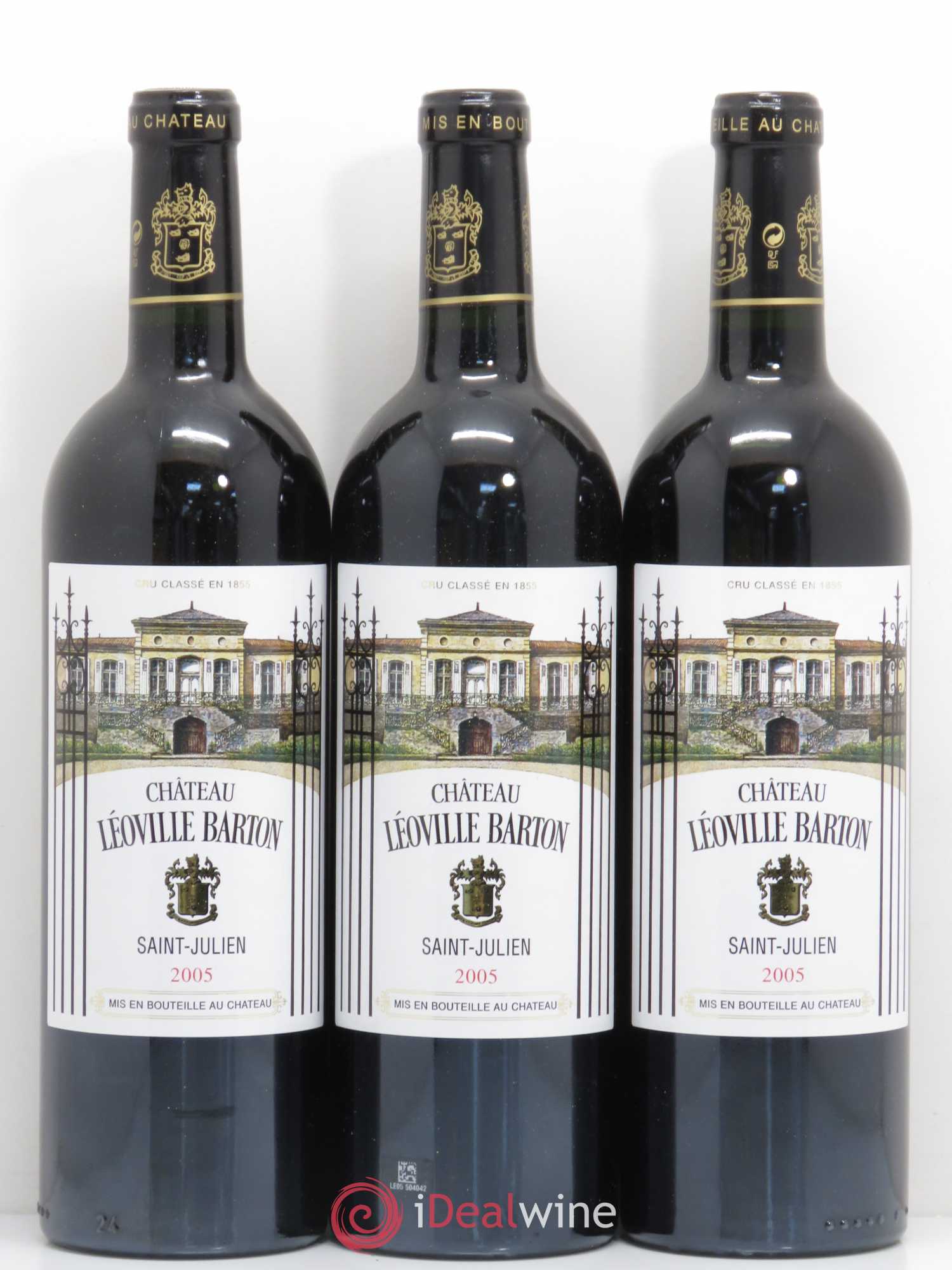 Château Léoville Barton 2ème Grand Cru Classé 2005 - Lot de 12 bouteilles - 1