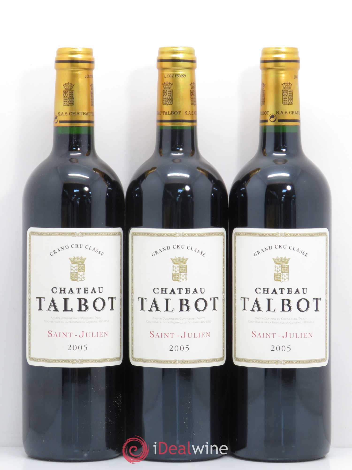 Château Talbot 4ème Grand Cru Classé 2005 - Lot de 12 bouteilles - 3