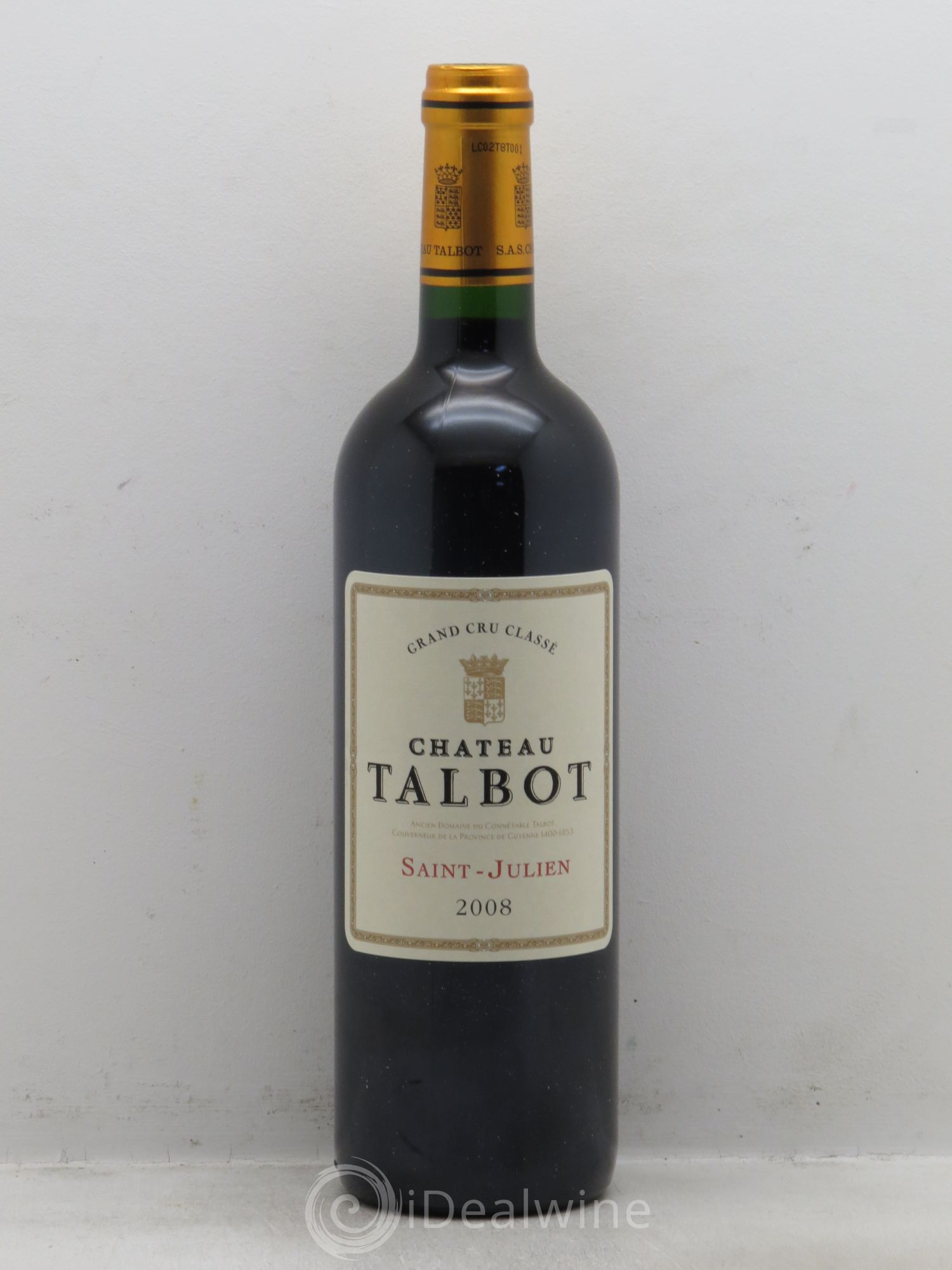 Château Talbot 4ème Grand Cru Classé 2008 - Lot de 12 bouteilles - 0