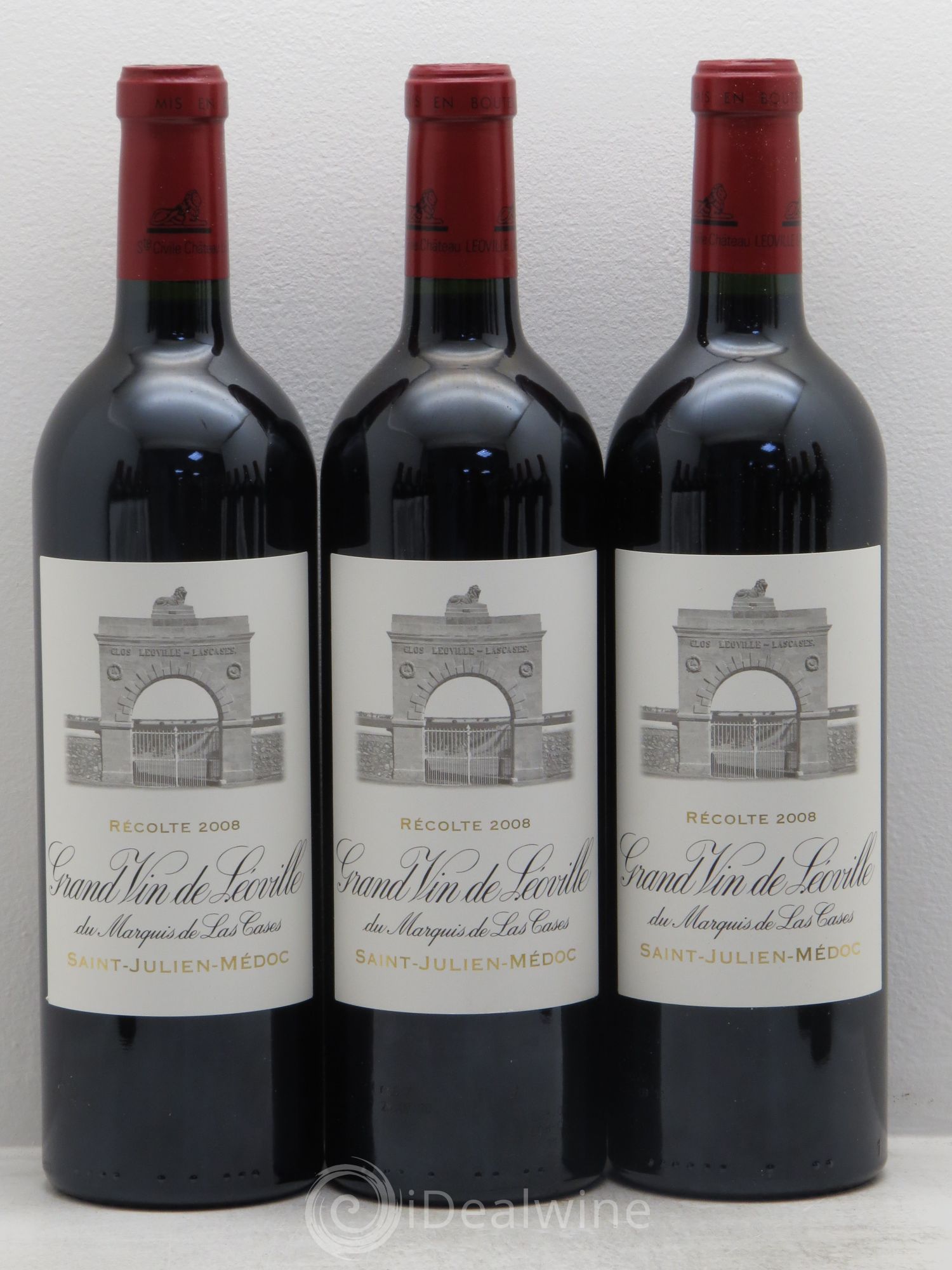 Château Léoville Las Cases 2ème Grand Cru Classé 2008 - Lot de 12 bouteilles - 1