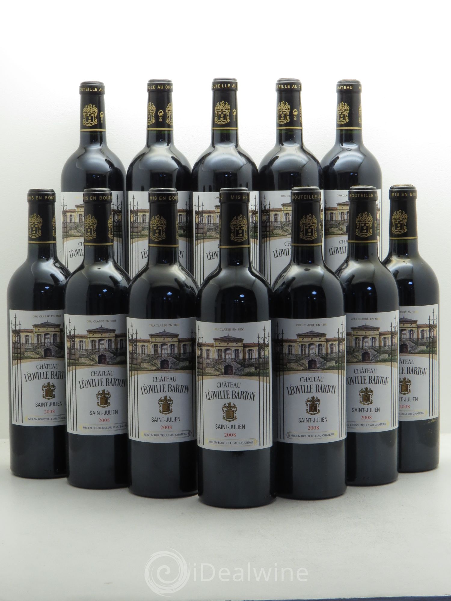 Château Léoville Barton 2ème Grand Cru Classé 2008 - Lot de 12 bouteilles - 0