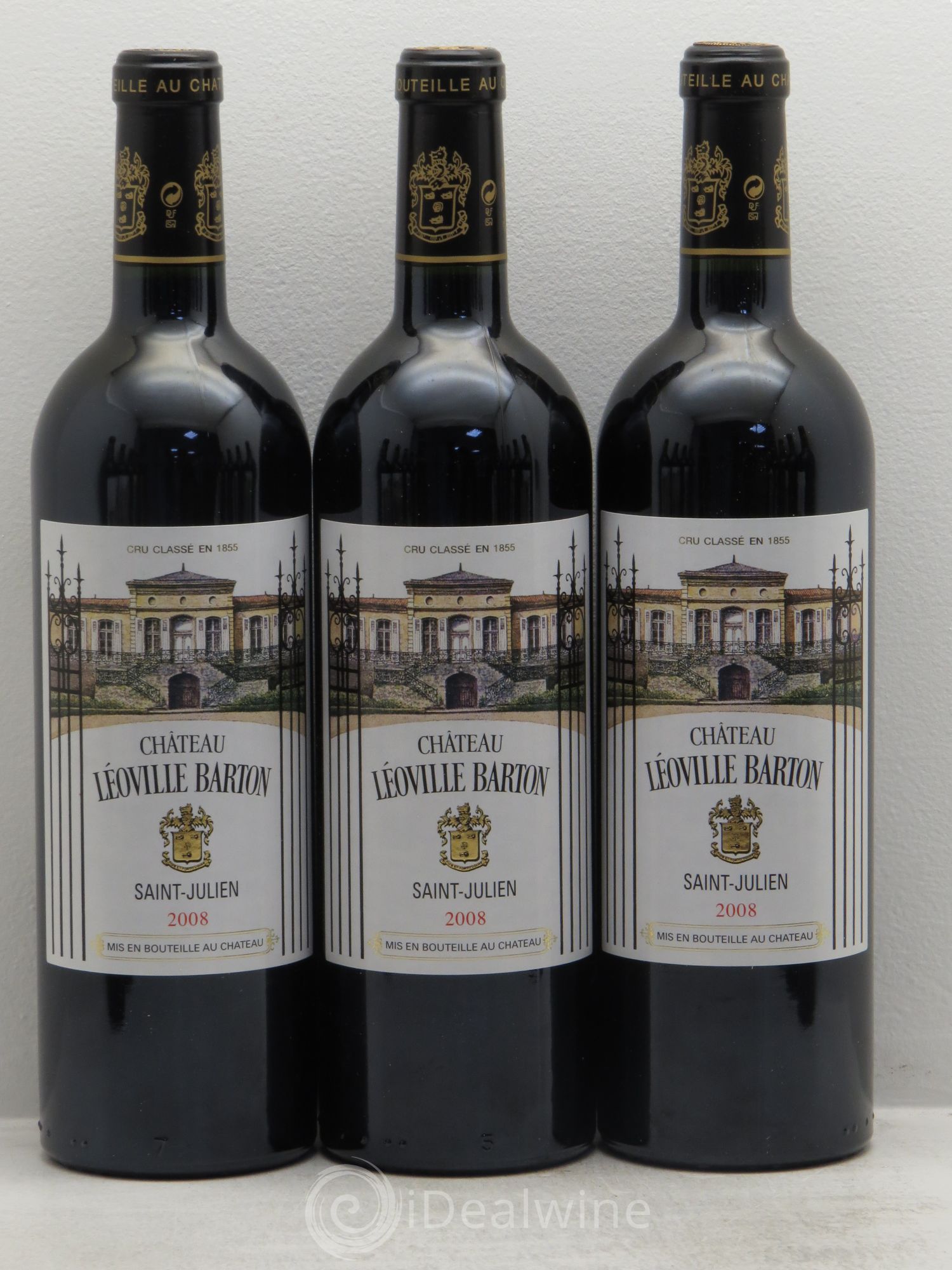 Château Léoville Barton 2ème Grand Cru Classé 2008 - Lot de 12 bouteilles - 1
