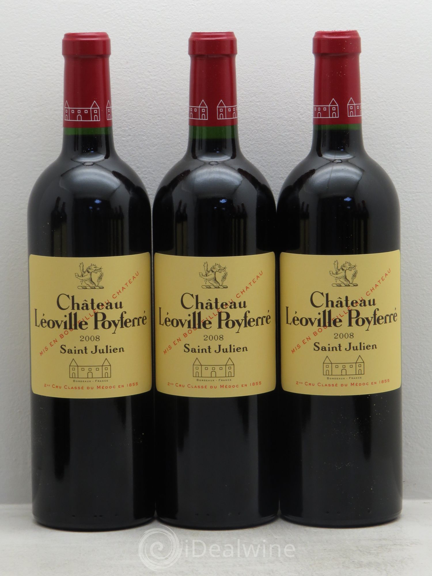 Château Léoville Poyferré 2ème Grand Cru Classé 2008 - Lot de 12 bouteilles - 2