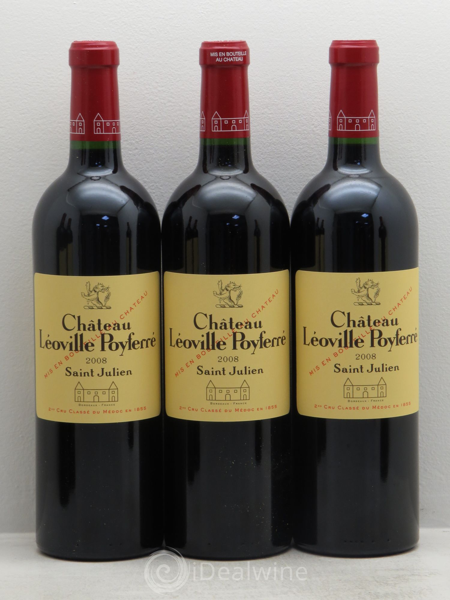 Château Léoville Poyferré 2ème Grand Cru Classé 2008 - Lot de 12 bouteilles - 3