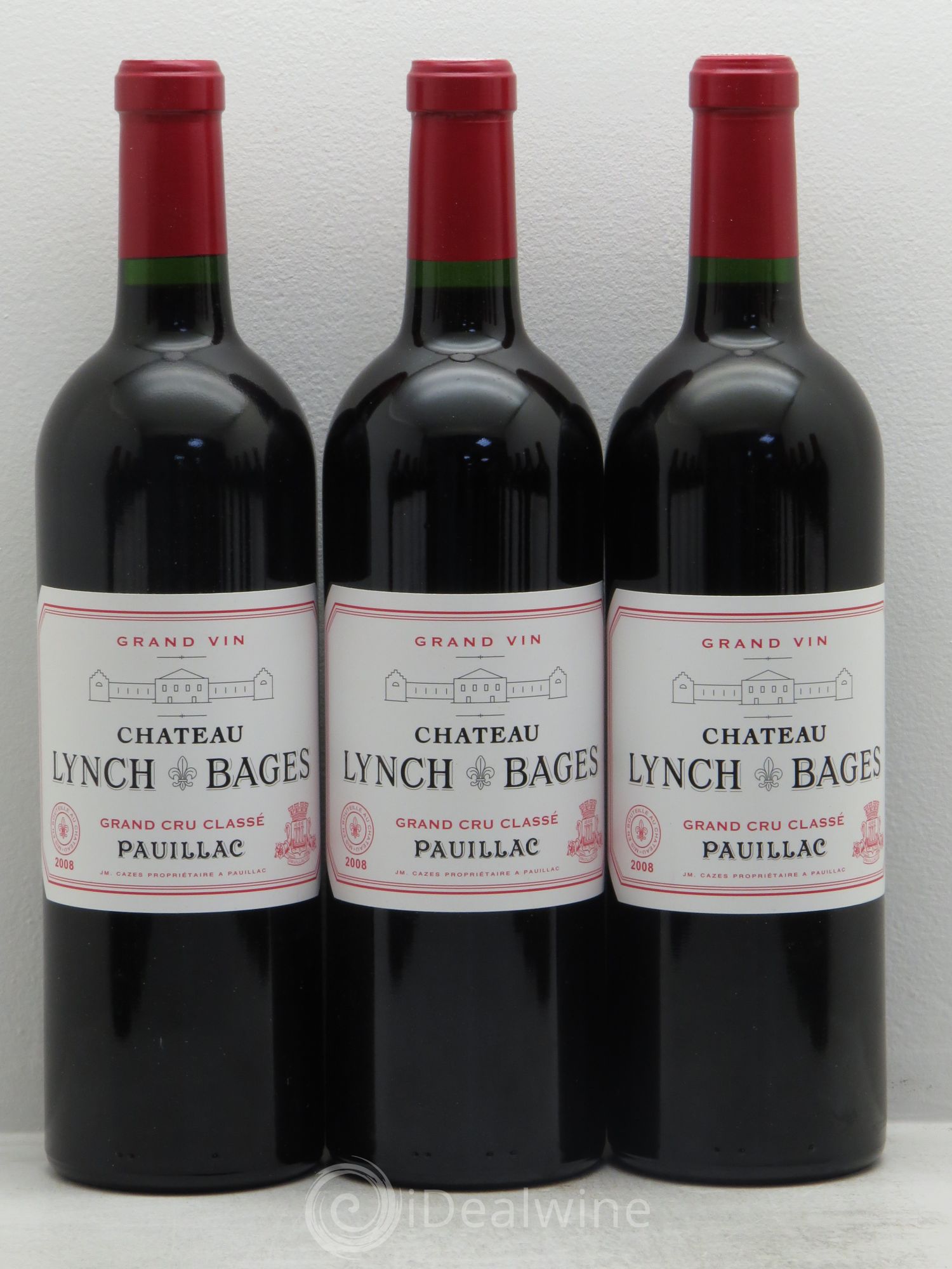 Château Lynch Bages 5ème Grand Cru Classé 2008 - Lot de 12 bouteilles - 1