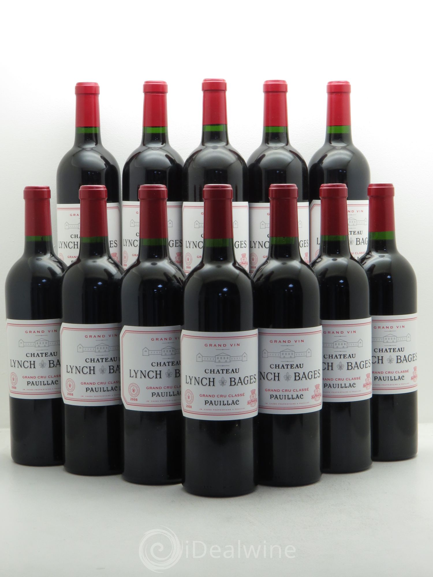 Château Lynch Bages 5ème Grand Cru Classé 2008 - Lot de 12 bouteilles - 0