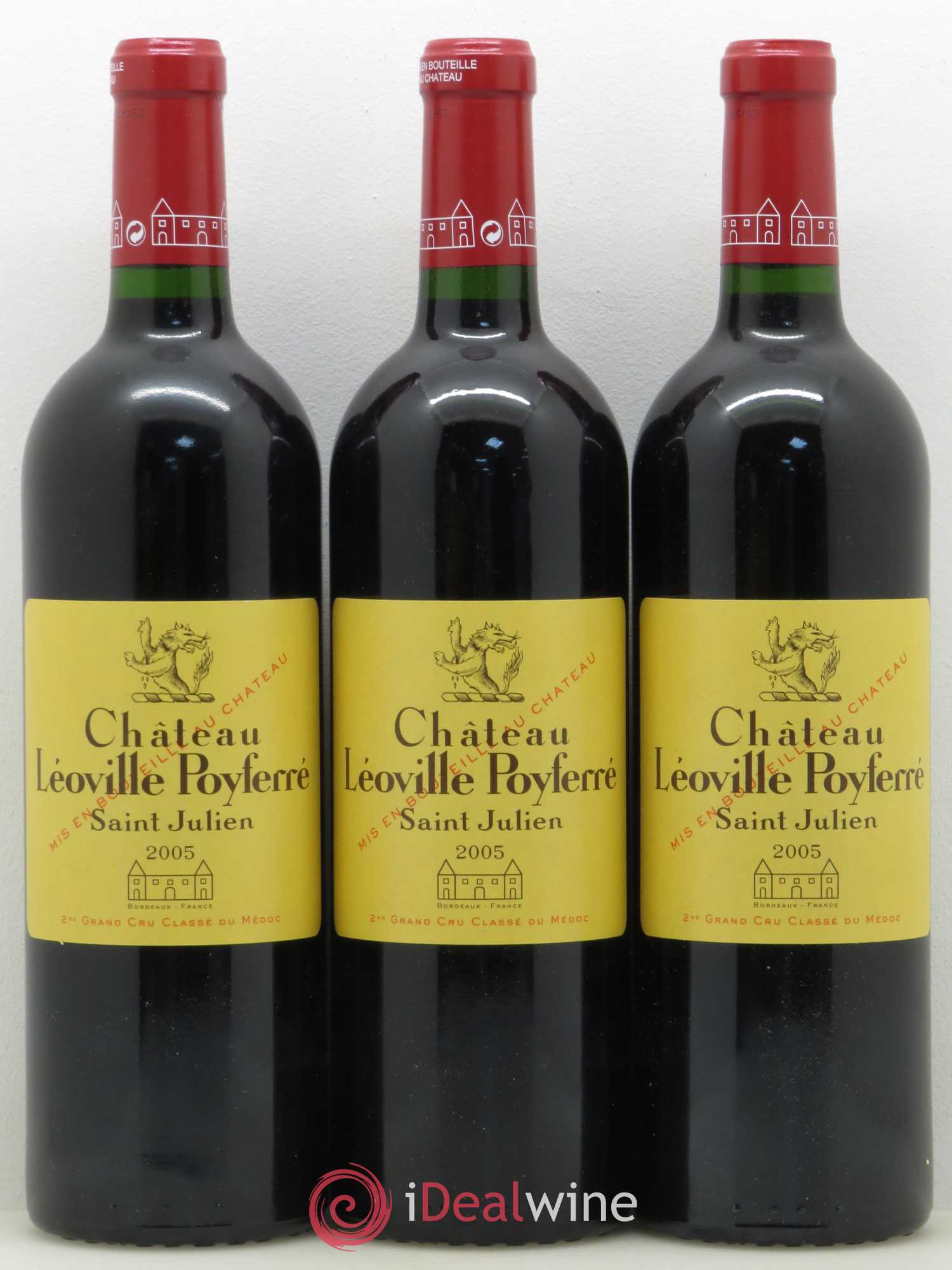 Château Léoville Poyferré 2ème Grand Cru Classé 2005 - Lotto di 12 bottiglie - 1