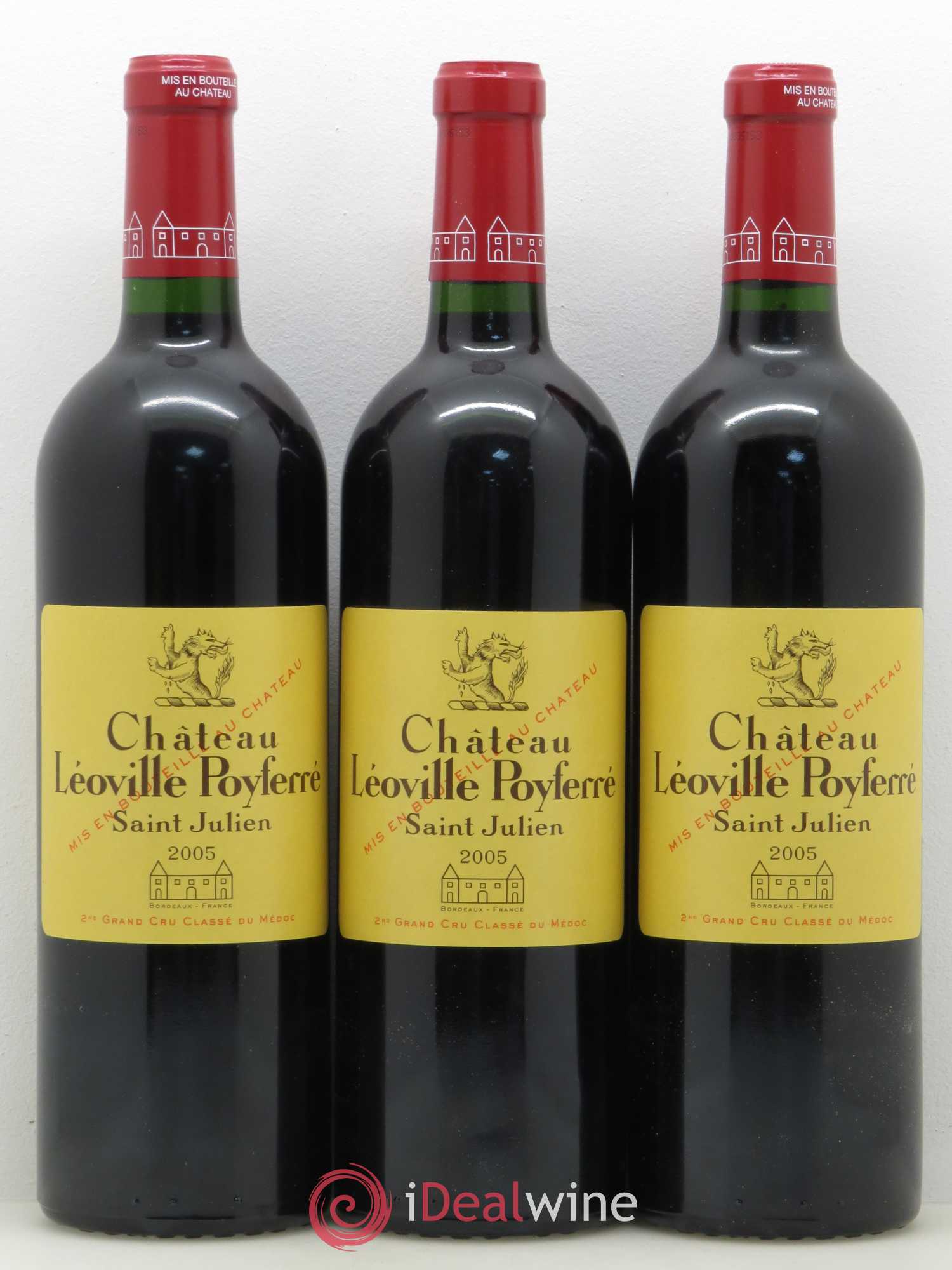 Château Léoville Poyferré 2ème Grand Cru Classé 2005 - Lot de 12 bouteilles - 1