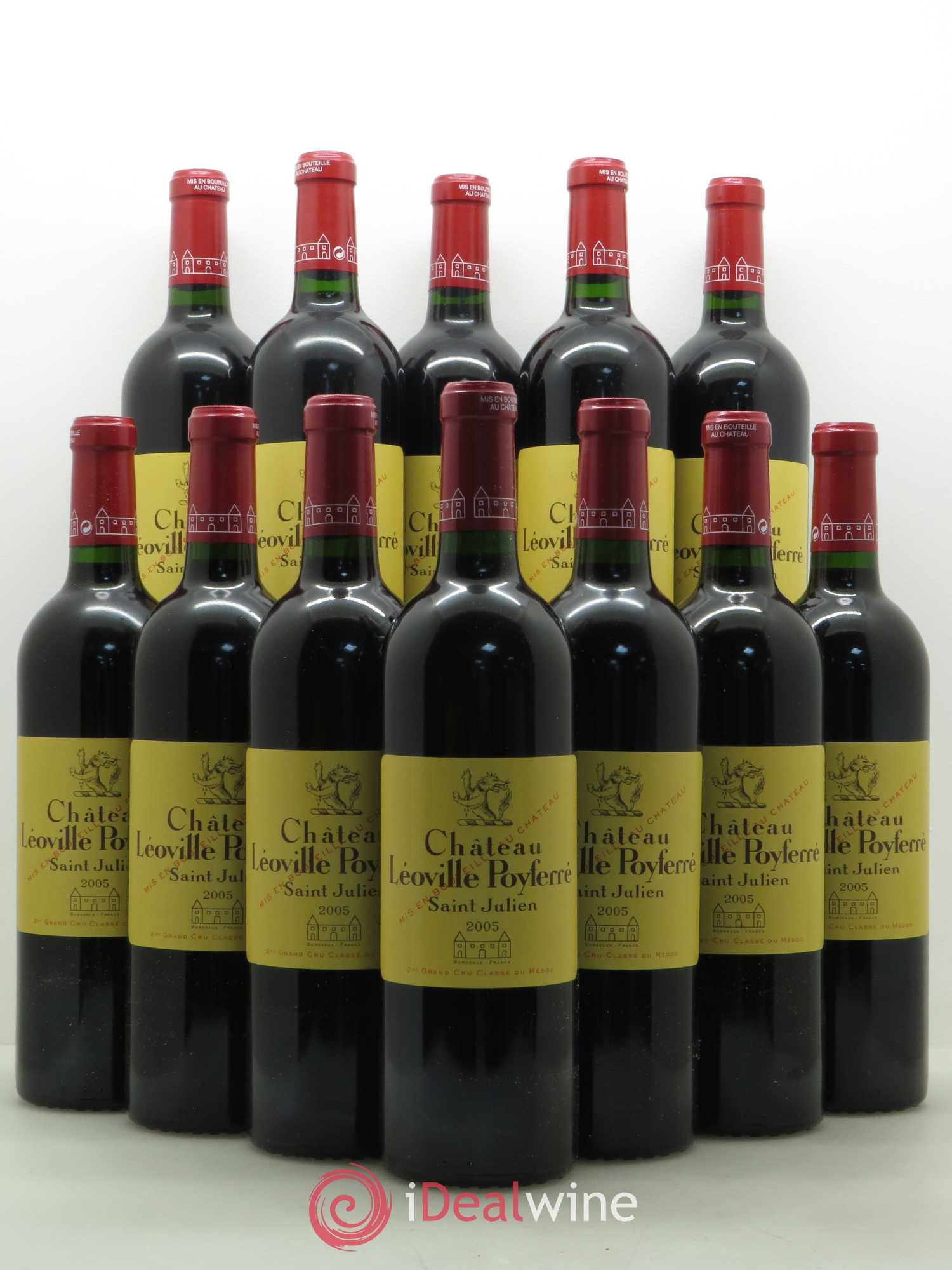 Château Léoville Poyferré 2ème Grand Cru Classé 2005 - Lot de 12 bouteilles - 0