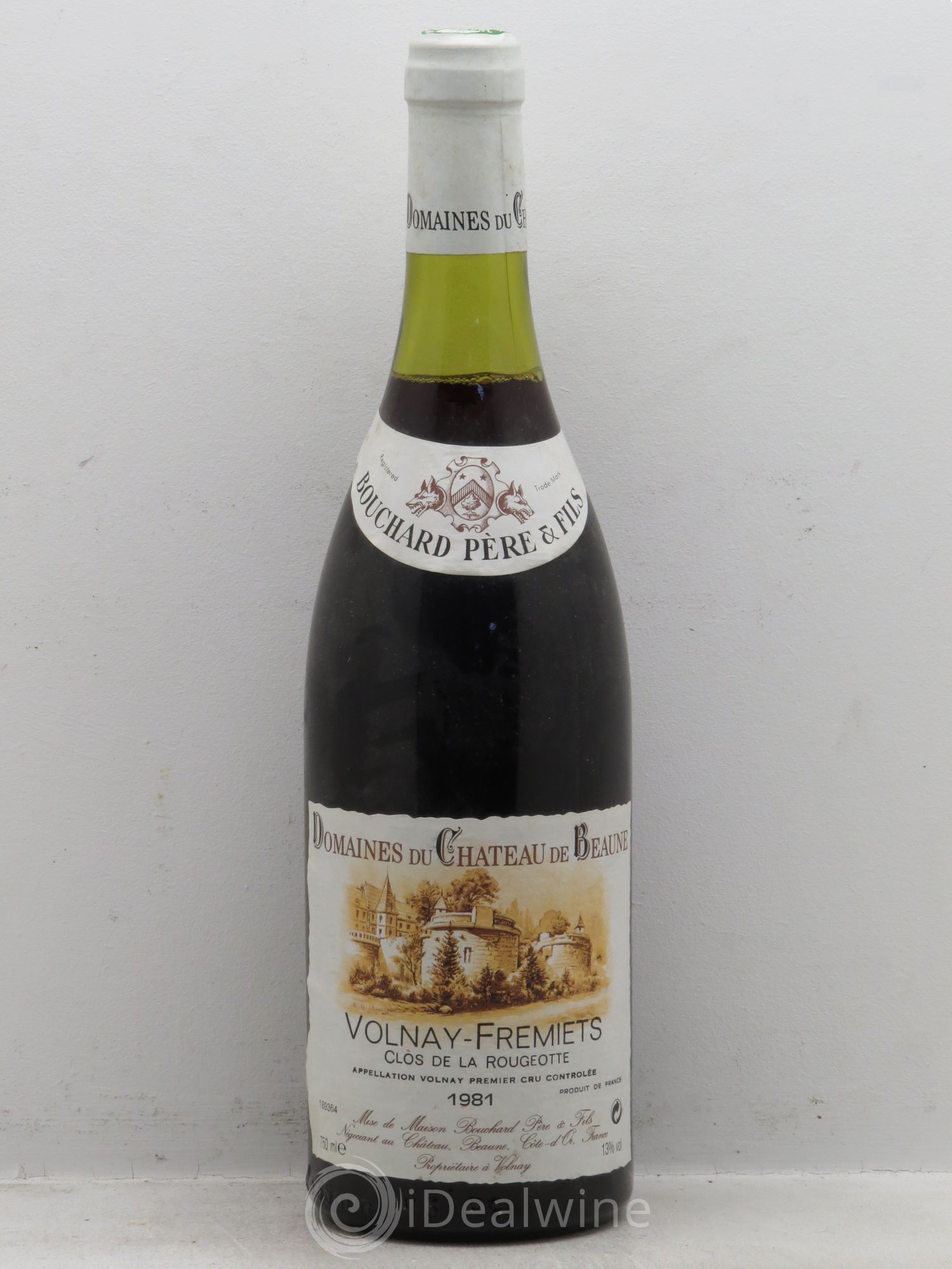 Volnay 1er Cru Château de Beaune "Clos de Rougeotte" 1981 - Lot de 1 bouteille - 0