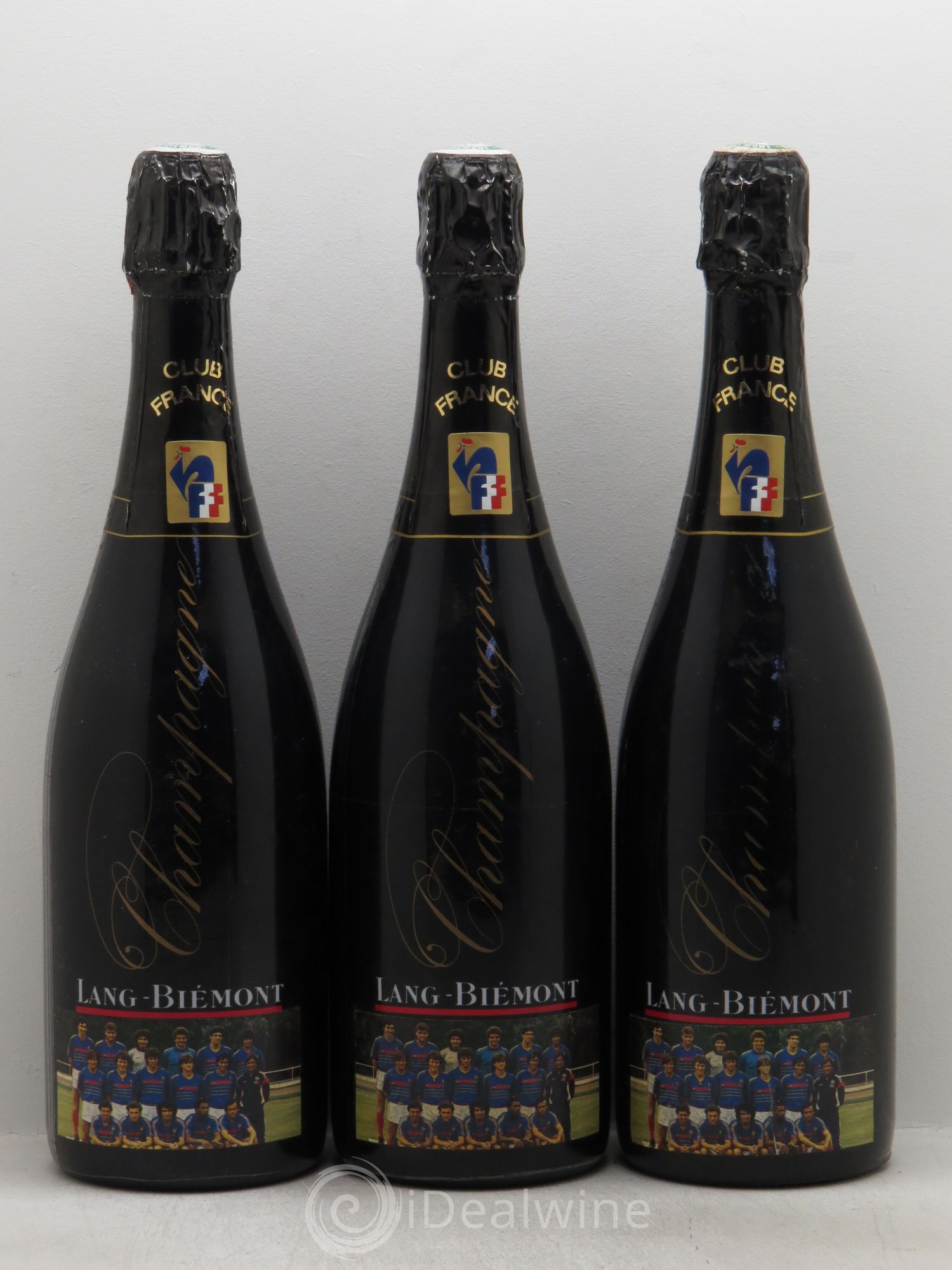 Champagne Club de France Lang Biemont Mexique - Lot of 3 bottles - 0