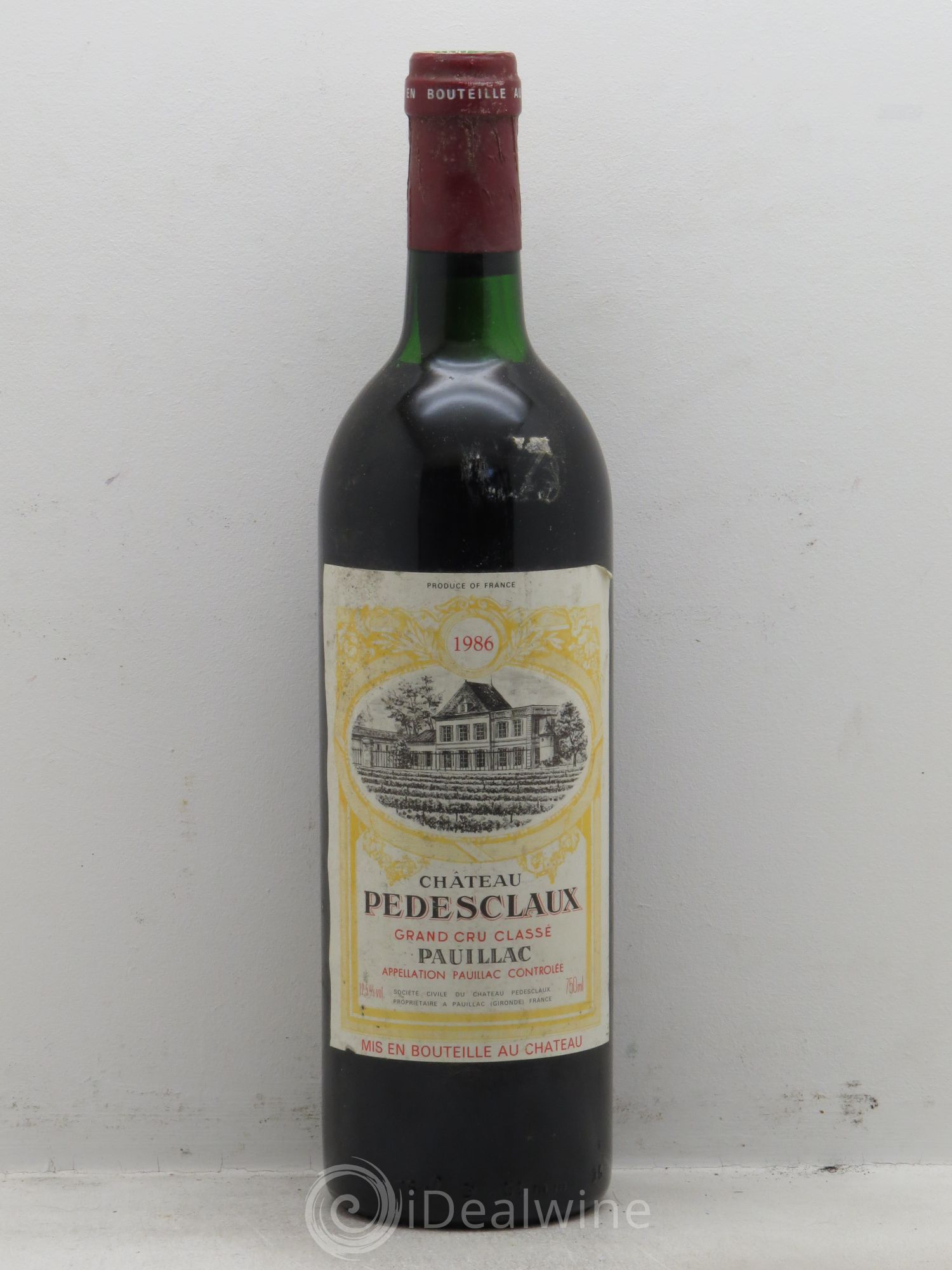 Château Pedesclaux 5ème Grand Cru Classé 1986 - Lot de 1 bouteille - 0