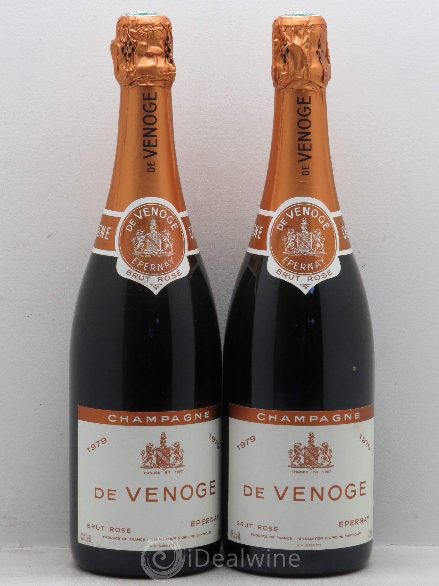 Champagne - De Venoge 1979 - Lot de 2 bouteilles - 0