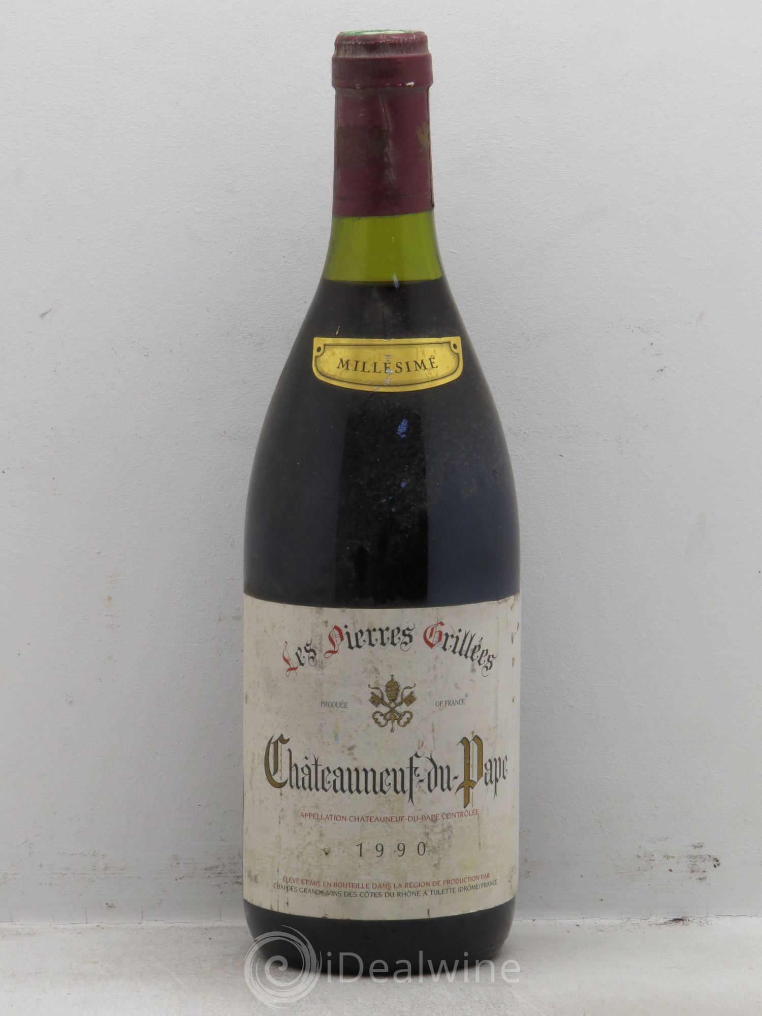 Châteauneuf-du-Pape les Pierres Grillées 1990 - Posten von 1 Flasche - 0