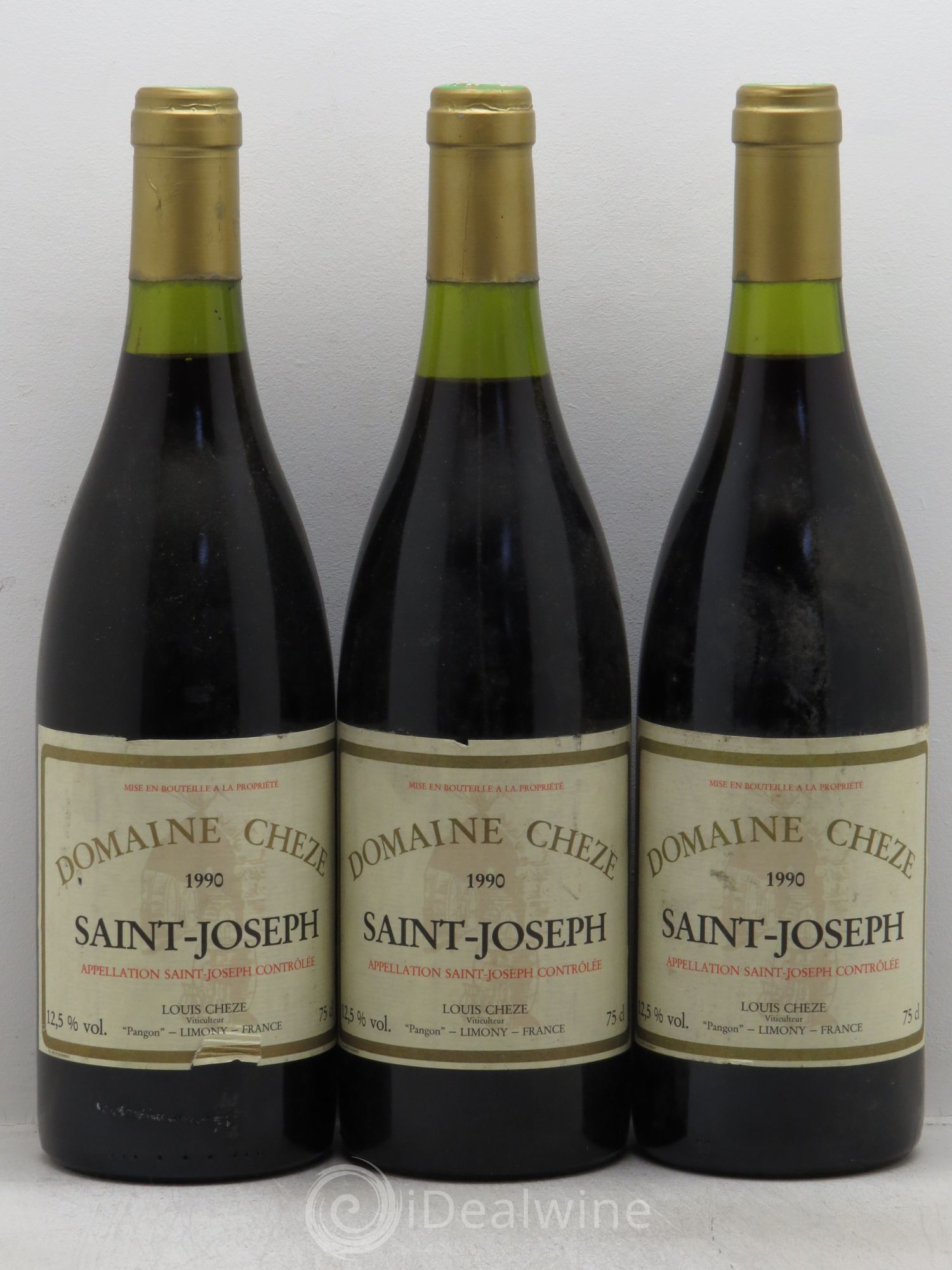 Saint-Joseph 1990 - Lot de 3 bouteilles - 0