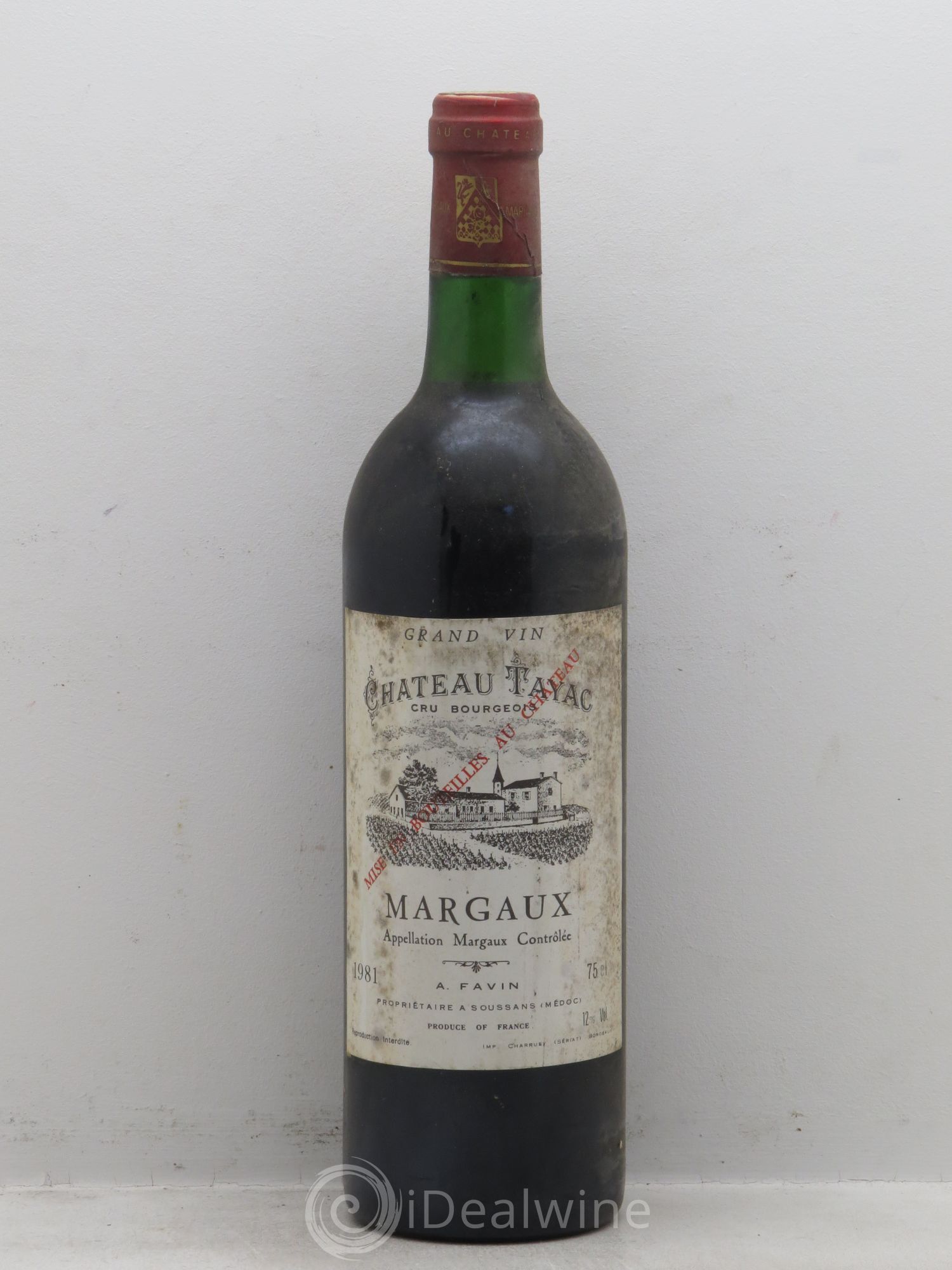 Château Tayac Cru Bourgeois 1981 - Lot de 1 bouteille - 0
