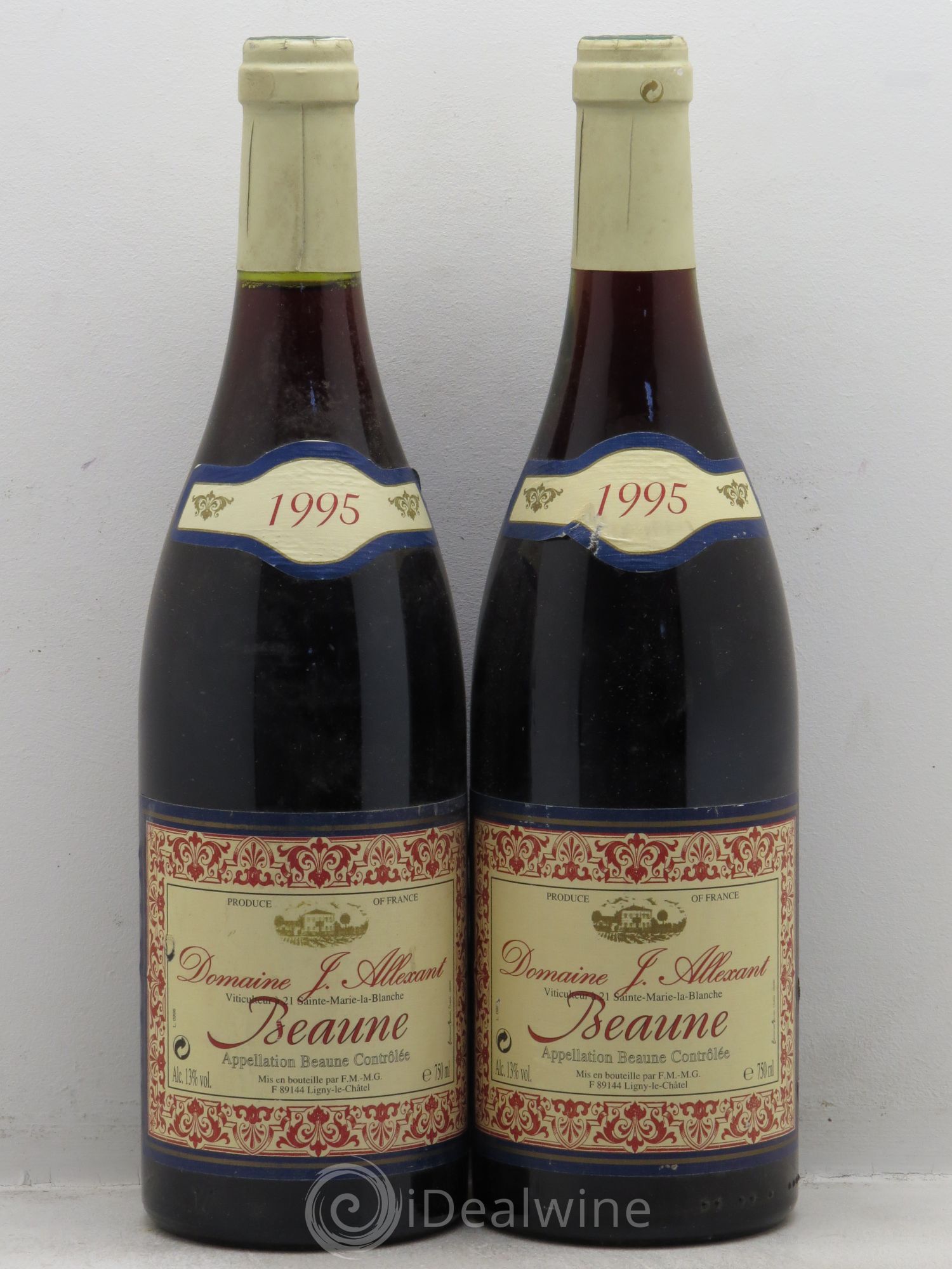 Beaune J.Allexant 1995 - Posten von 2 Flaschen - 0