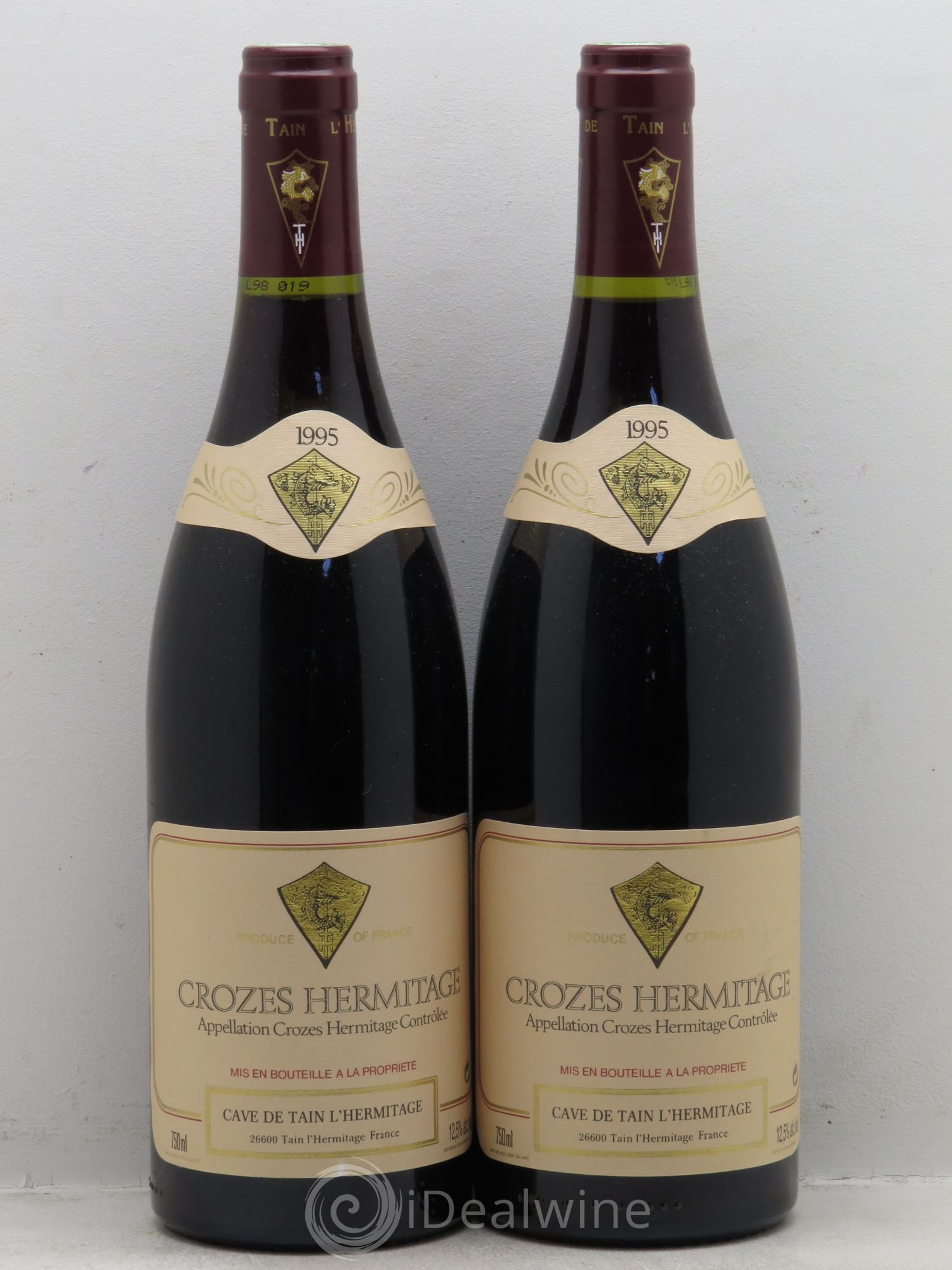 Crozes-Hermitage (sans prix de réserve-no reserve) 1995 - Posten von 2 Flaschen - 0